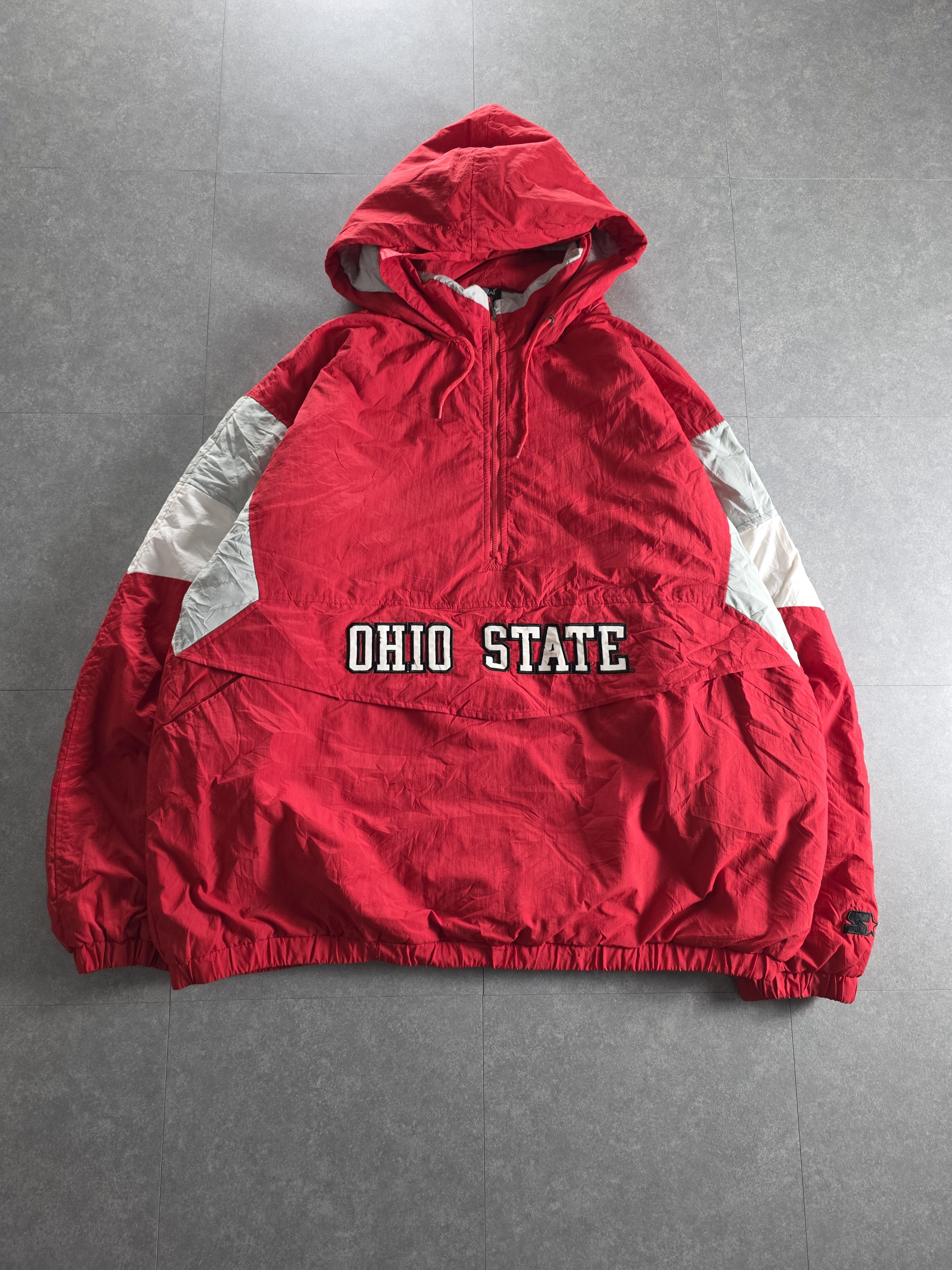 Starter Ohio State Buckeyes Starter Anorak Jacket Vintage Size US XL / EU 56 / 4 - 1 Thumbnail
