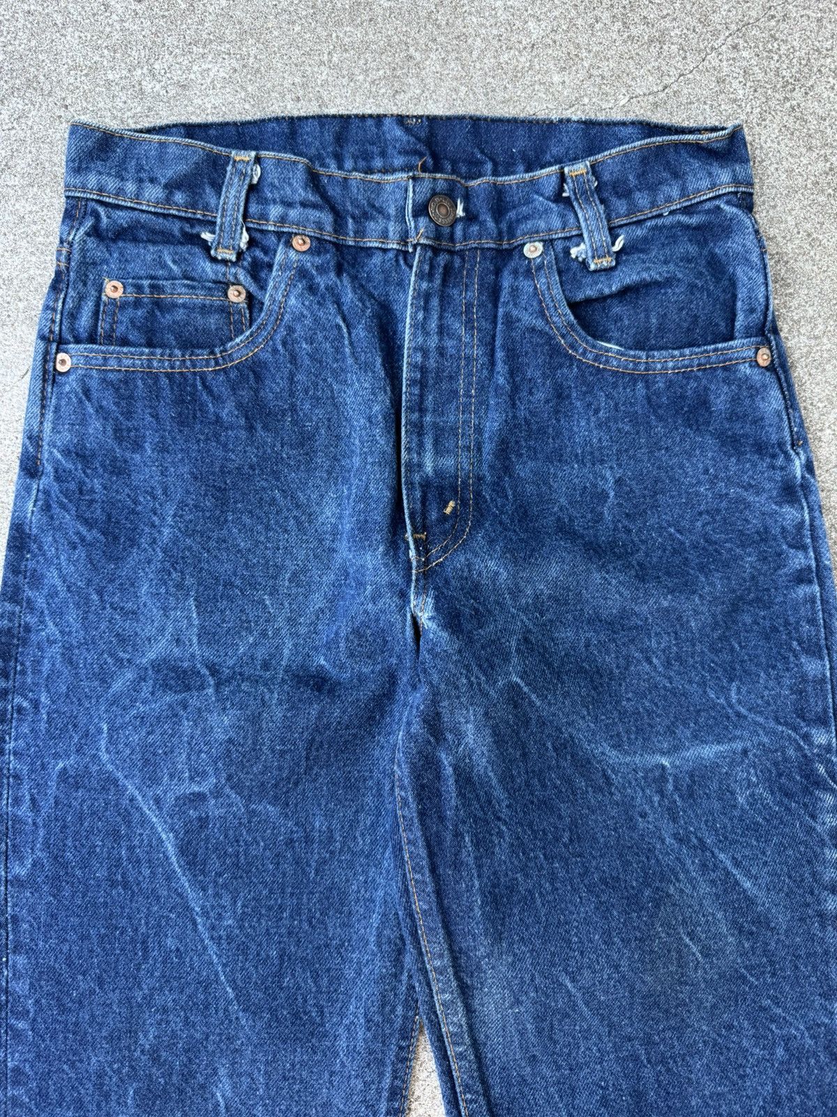 Levi's × Vintage Vintage 80’s Levi’s 509 Slim Fit Straight Dark Jeans 29x31 Size US 29 - 4 Thumbnail