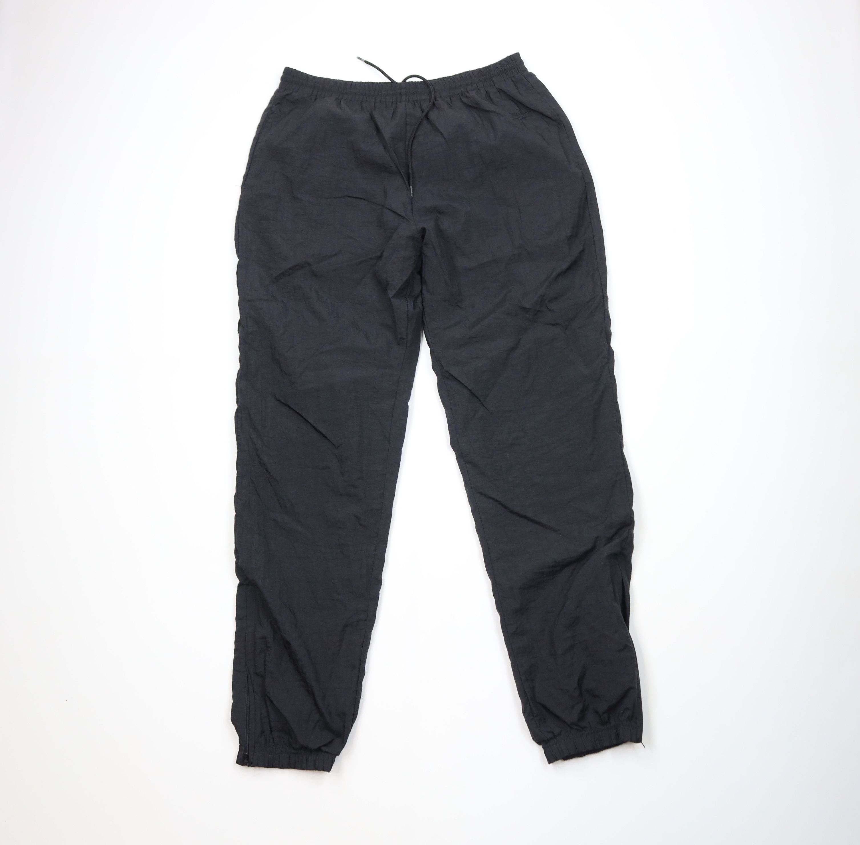Reebok Vintage 90s Reebok Lined Windbreaker Joggers Pants Black Size US 36 / EU 52 - 1 Thumbnail