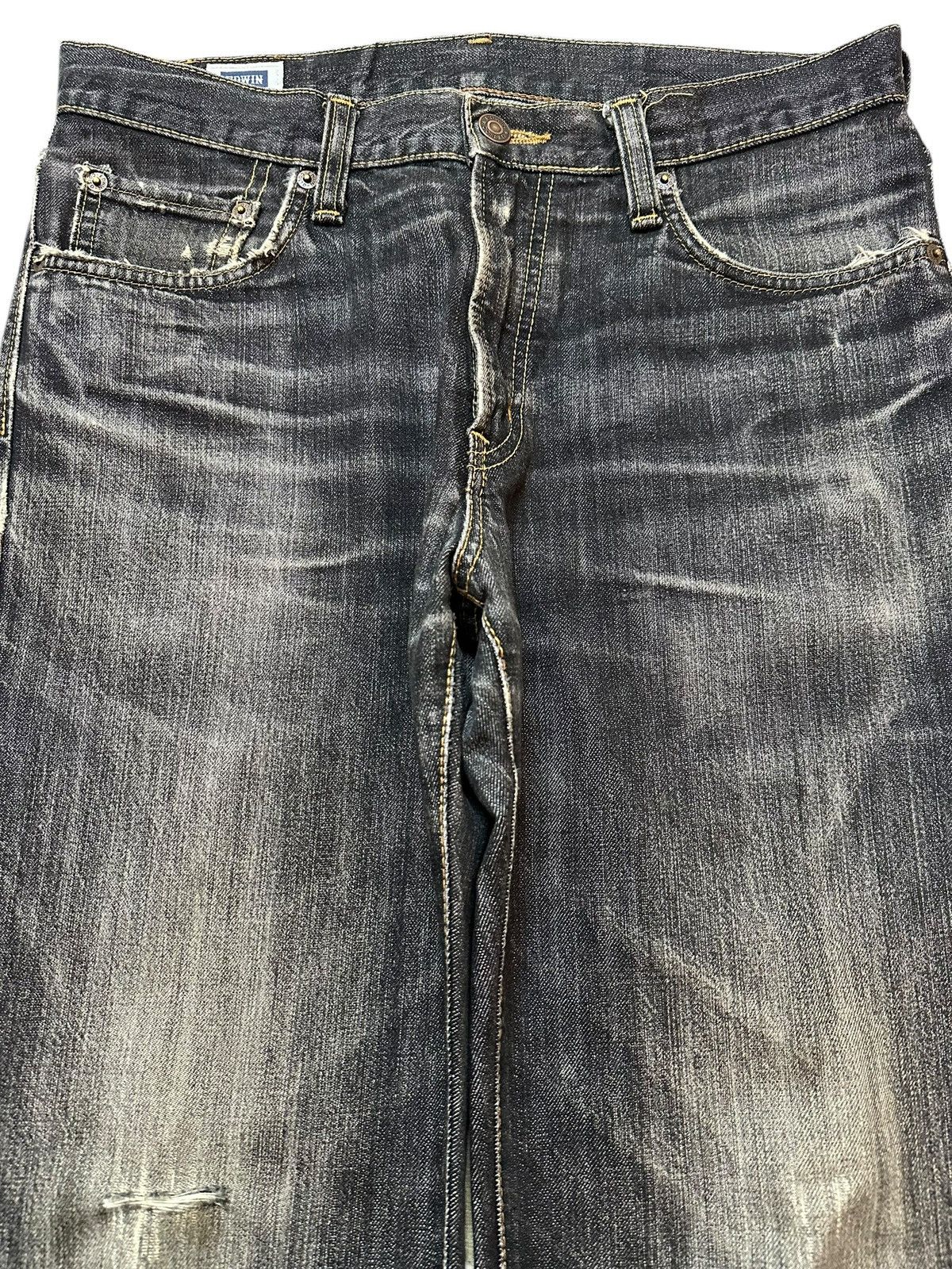 Edwin Vintage Japan Edwin 403 Faded Wash Style Loose Jeans Size US 32 / EU 48 - 3 Thumbnail