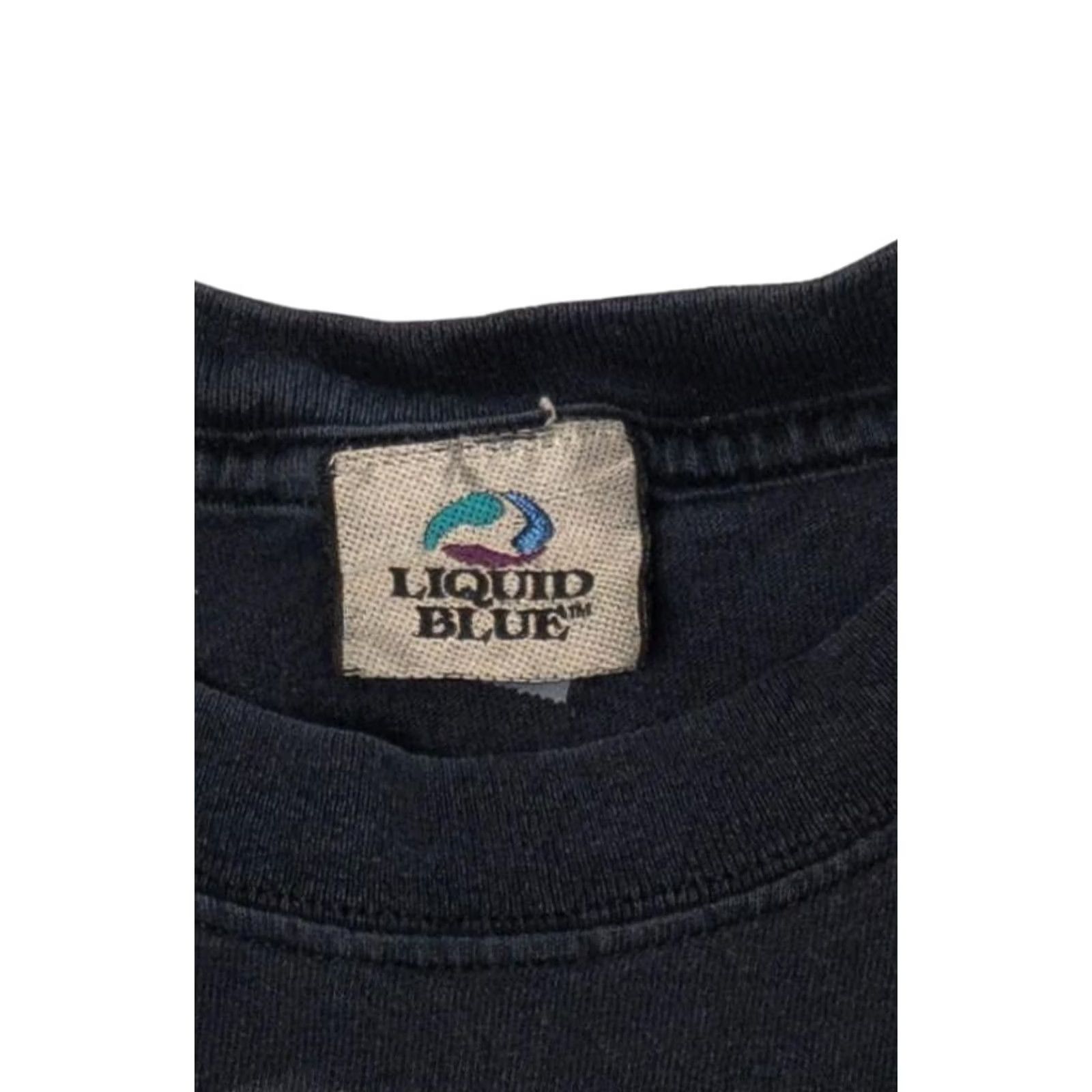 Liquid Blue VINTAGE Elvis Presley Motorcycle Liquid Blue T-Shirt (1990s) Size US M / EU 48-50 / 2 - 3 Thumbnail