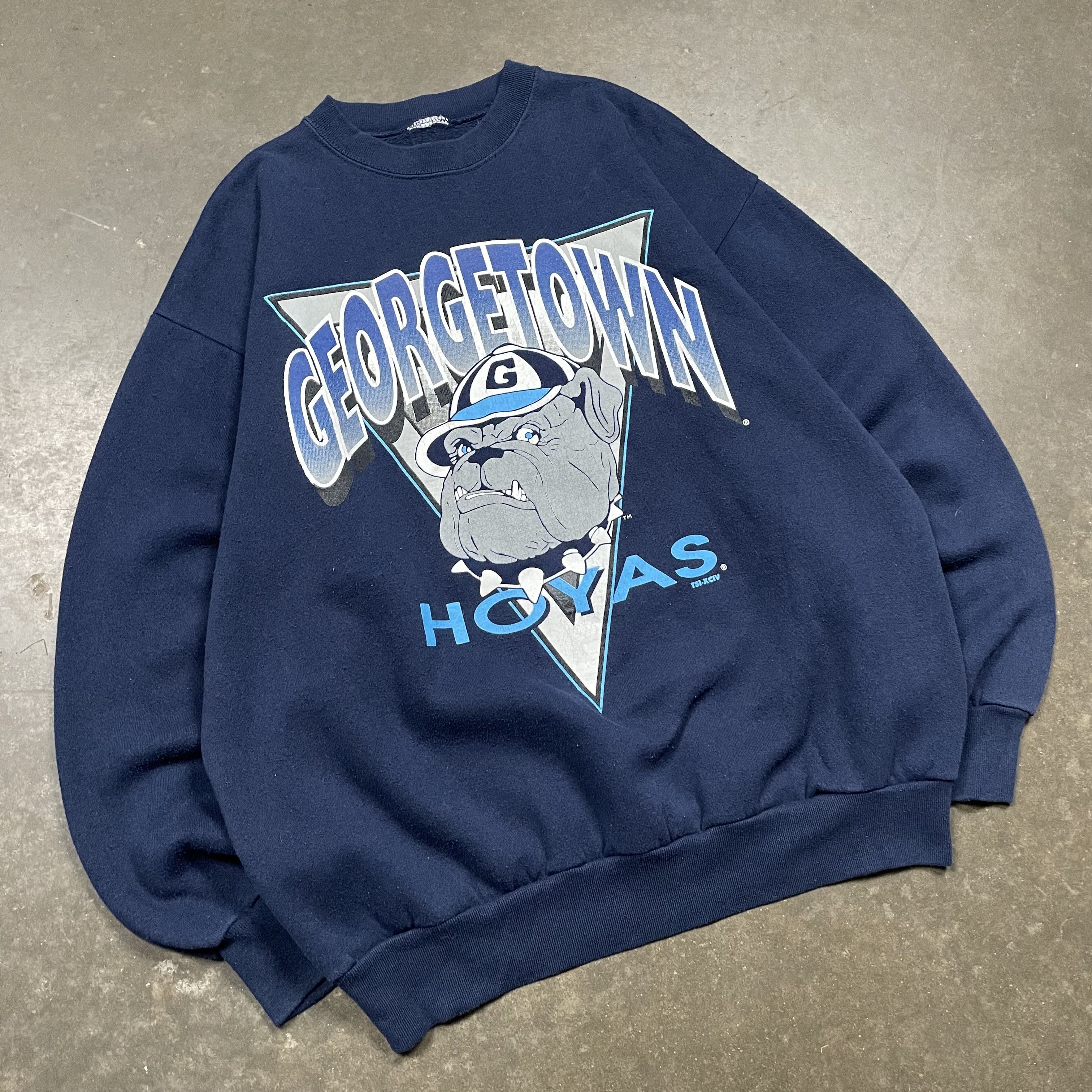 Vintage Vintage Georgetown Hoyas Crewneck 80s University Bulldog Size US XL / EU 56 / 4 - 2 Thumbnail