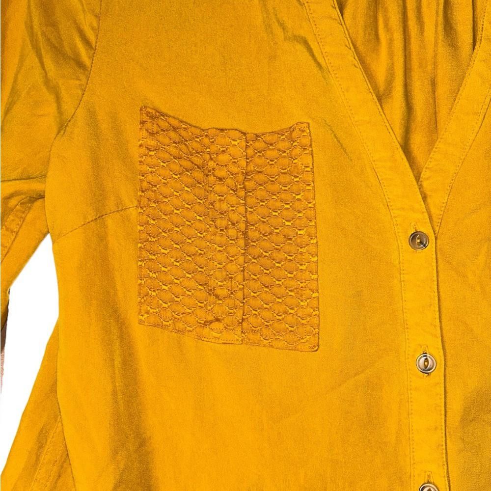 Designer Anthropologie l Maeve Marlie Button-Front Tunic Dress Size 6 Size M / US 6-8 / IT 42-44 - 8 Thumbnail