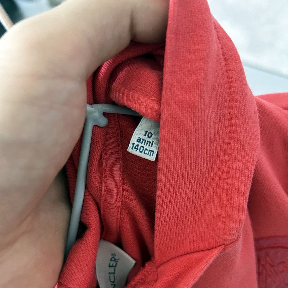Moncler Moncler red coral girl hoodie size 10 anna 140cm Size XXS / US 00 / IT 34 - 9 Thumbnail