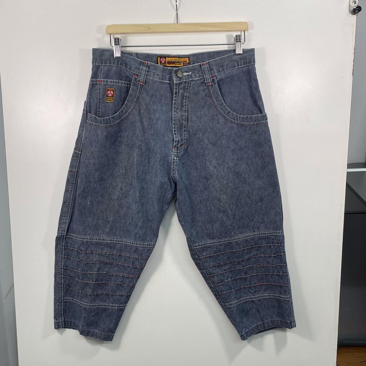 Other 90s Raver Techno Denim Shorts Size US 33 - 1 Thumbnail