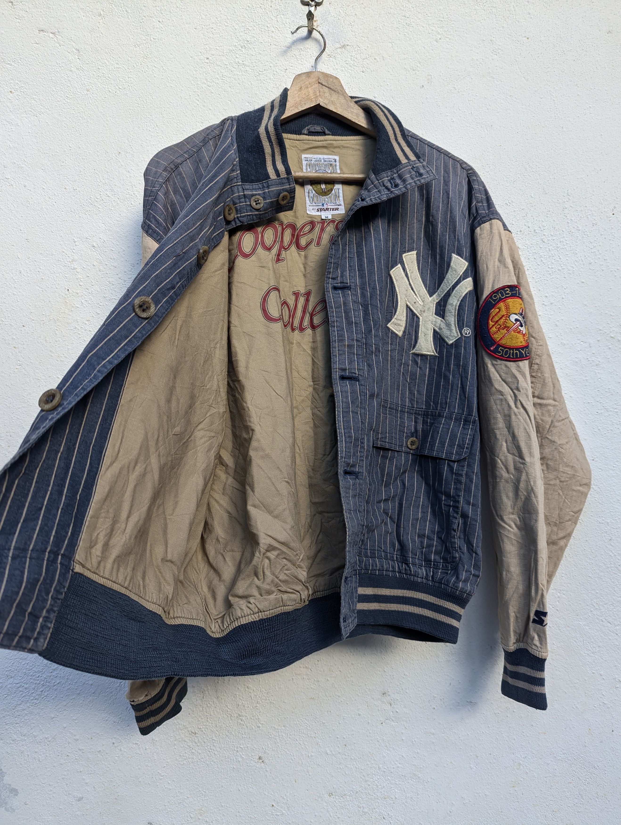 Cooperstown Collection NY STARTER COOPERSTOWN COLLECTION BASEBALL SWEATER Size US M / EU 48-50 / 2 - 11 Thumbnail