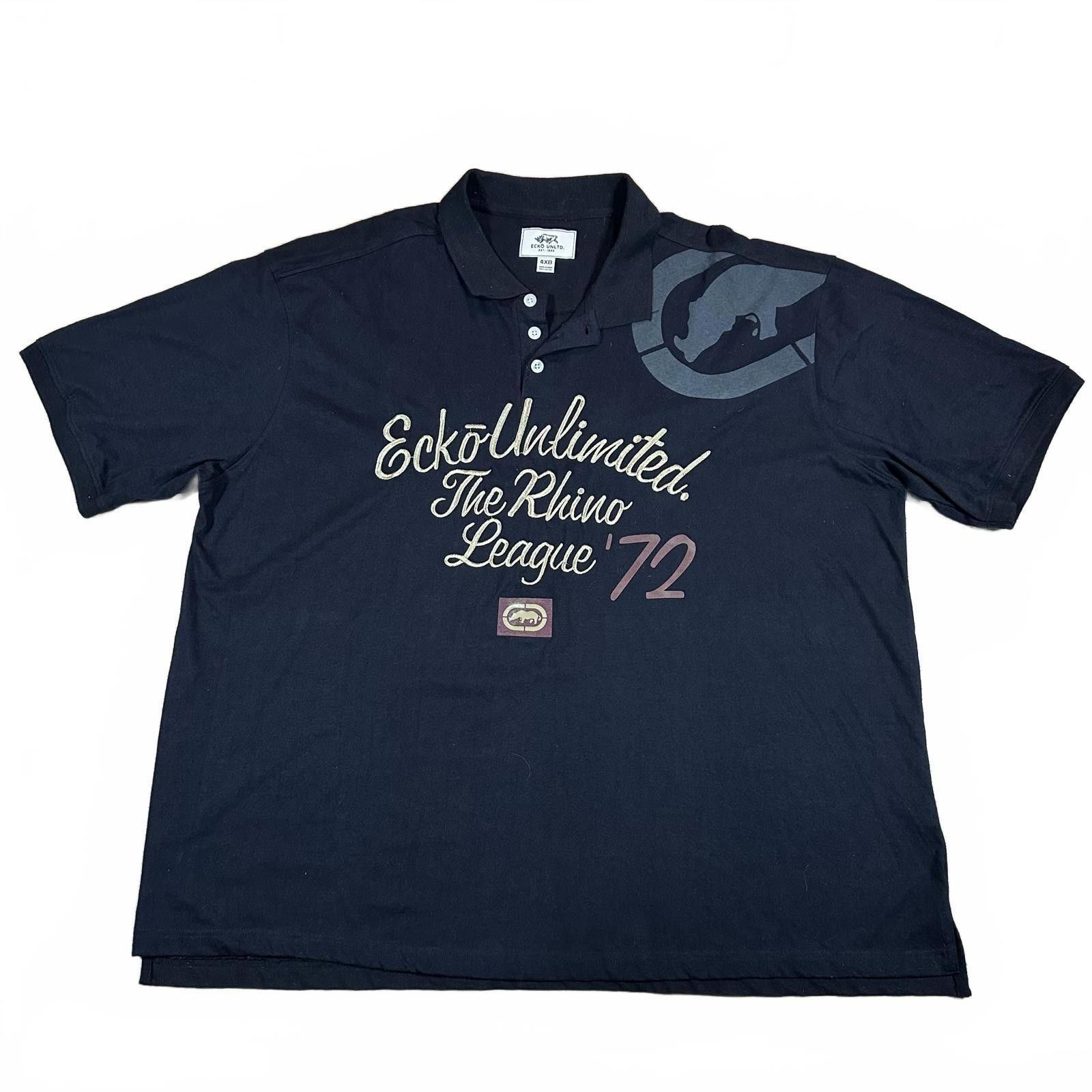 Other NWT Ecko Unltd Mens Polo Shirt 4XB Black The Rhino League Size US XXL / EU 58 / 5 - 1 Thumbnail