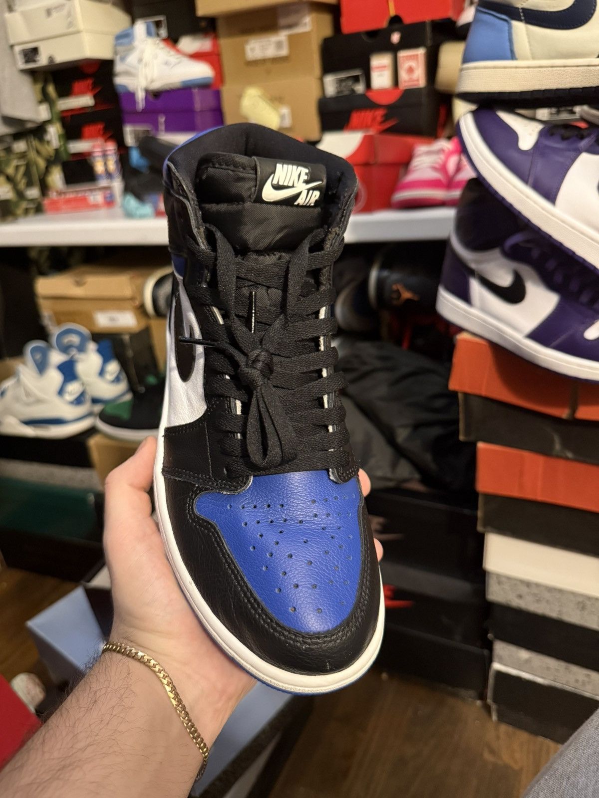 Jordan Brand Jordan retro 1 royal toe sz 8 Size US 8 / EU 41 - 2 Thumbnail