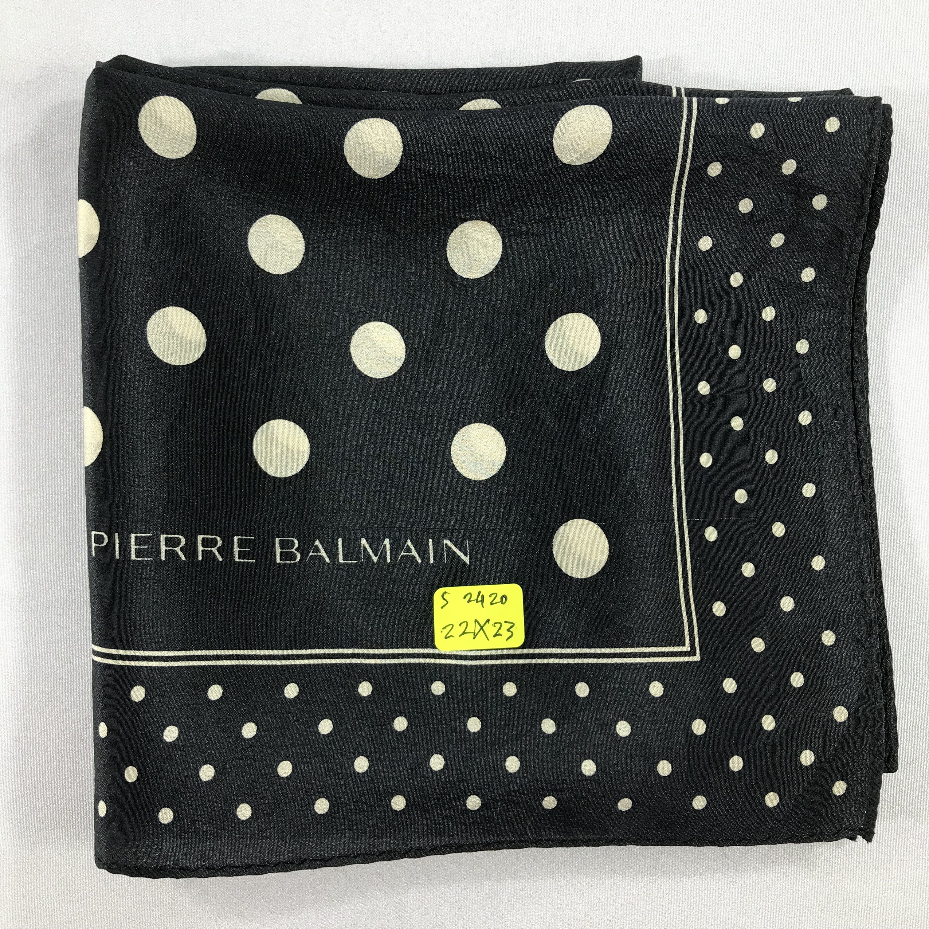 Pierre Balmain × Vintage Pierre Balmain Bandana / Handkerchief / Neckerchief - S2420 Size ONE SIZE - 5 Thumbnail
