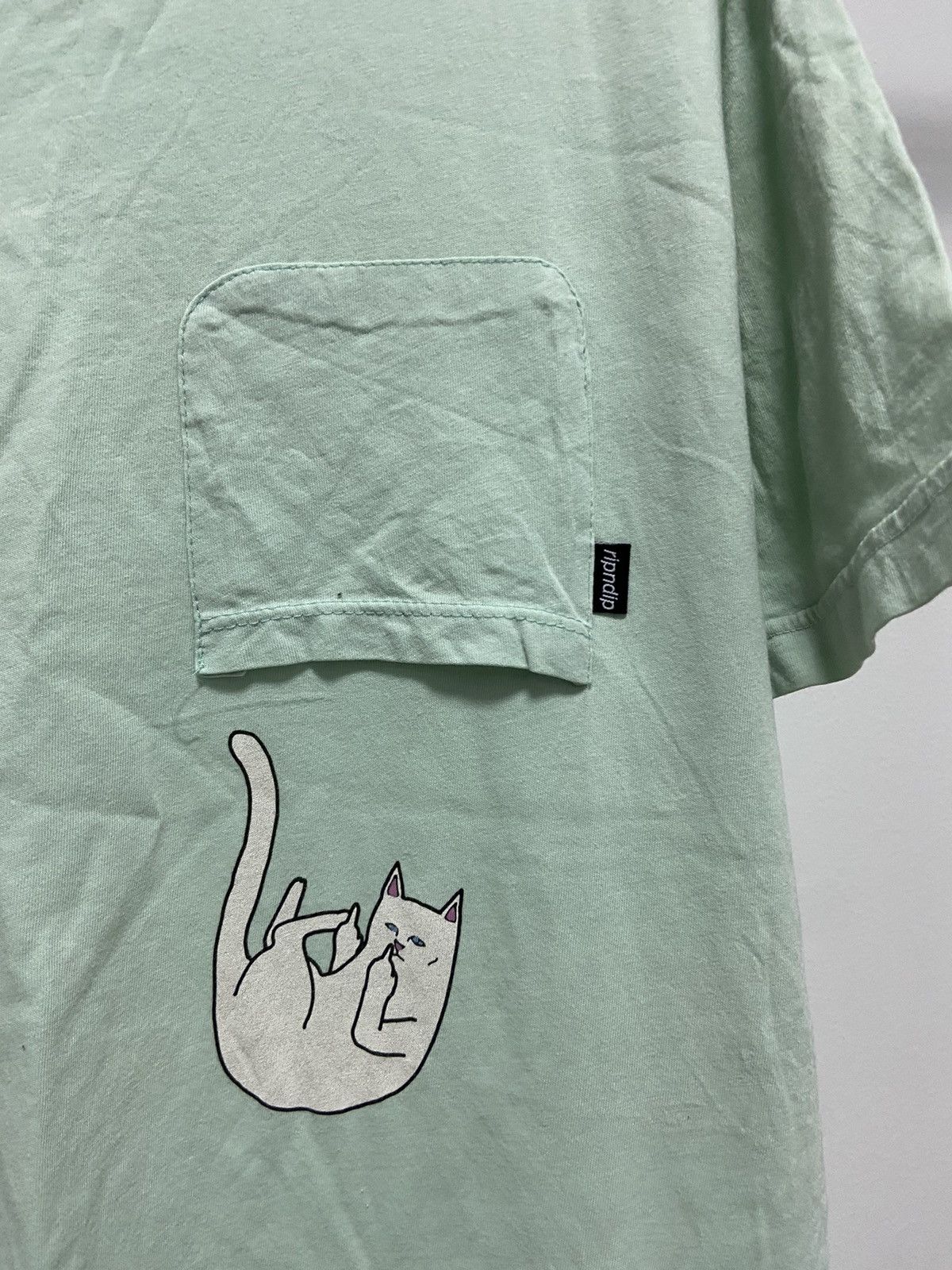 RIPNDIP Rip N Dip Pocket Vintage Small Logo Skate Y2K T Shirt Size US XL / EU 56 / 4 - 5 Thumbnail