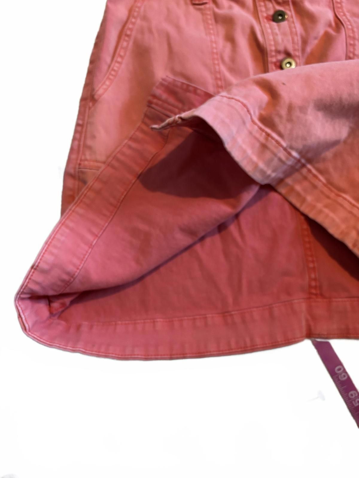 Designer Anthropologie Pilcro/ Letterpress Button Coral Chino Skirt 0 Size 32" / US 10 / IT 46 - 8 Thumbnail