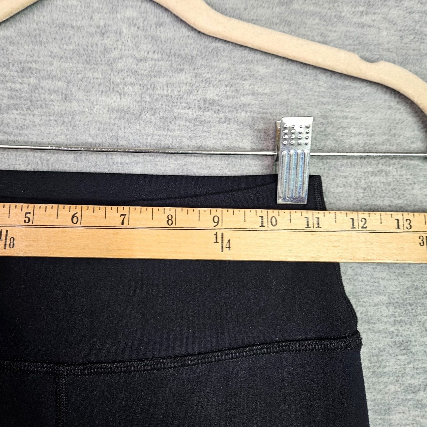 Vintage Joah Brown Women’s Black Biker Shorts Hight Rise Stretch Size M/L Size 32" / US 10 / IT 46 - 5 Thumbnail