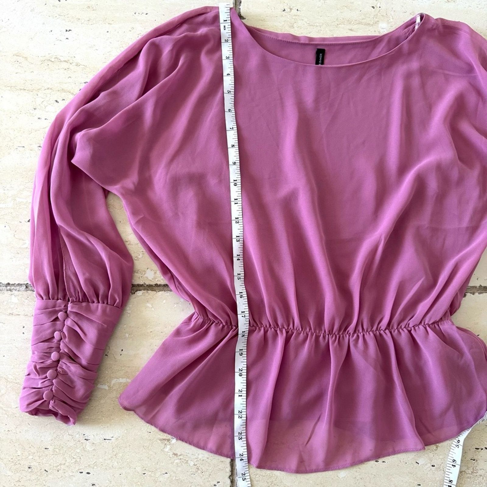WE11DONE W11 8 by Walter Baker Dusty Rose Blouse, Size S Size S / US 4 / IT 40 - 9 Thumbnail