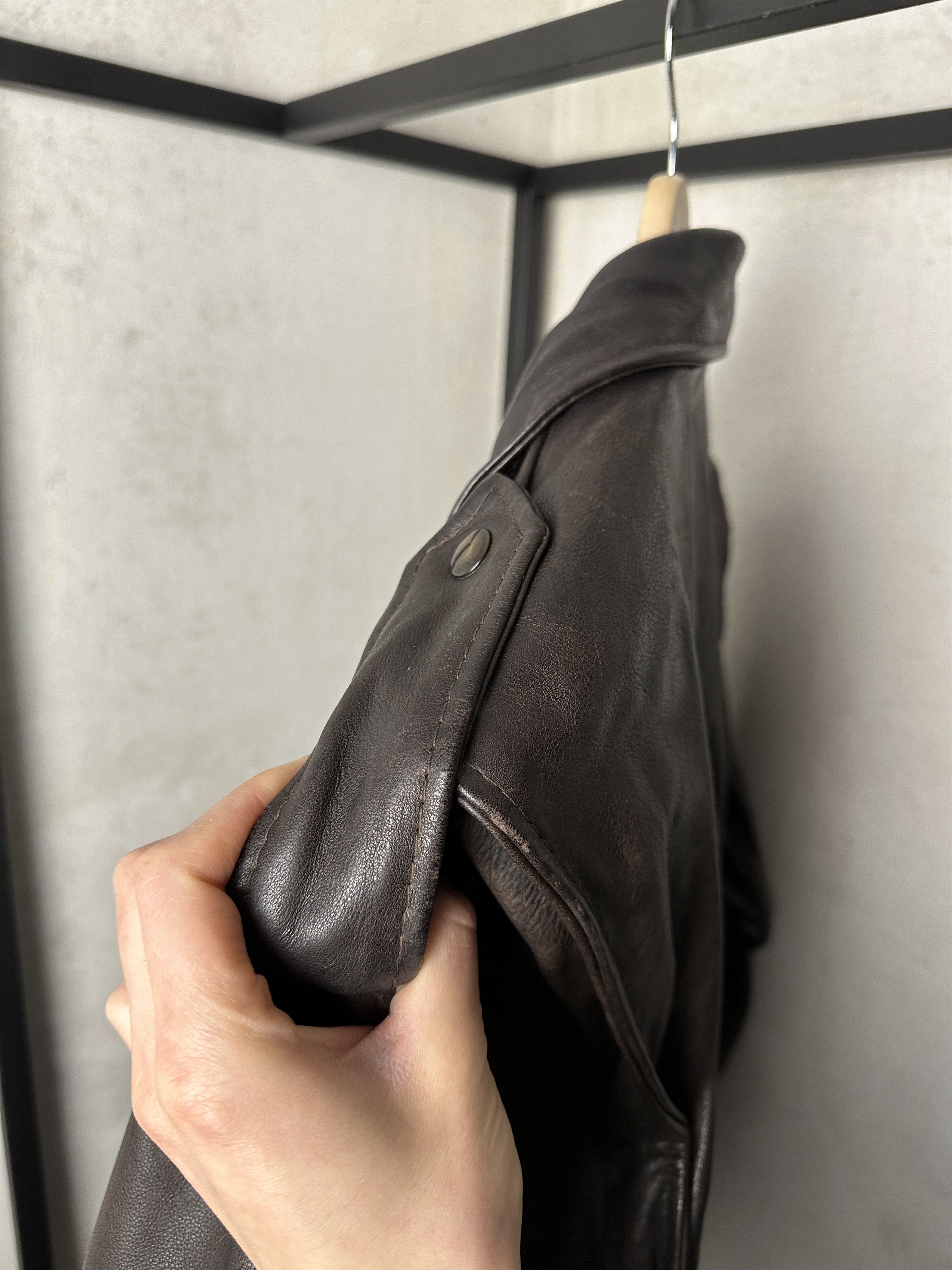 Genuine Leather Police Genuine Leather Chocolate Black Jacket Size US L / EU 52-54 / 3 - 18 Thumbnail