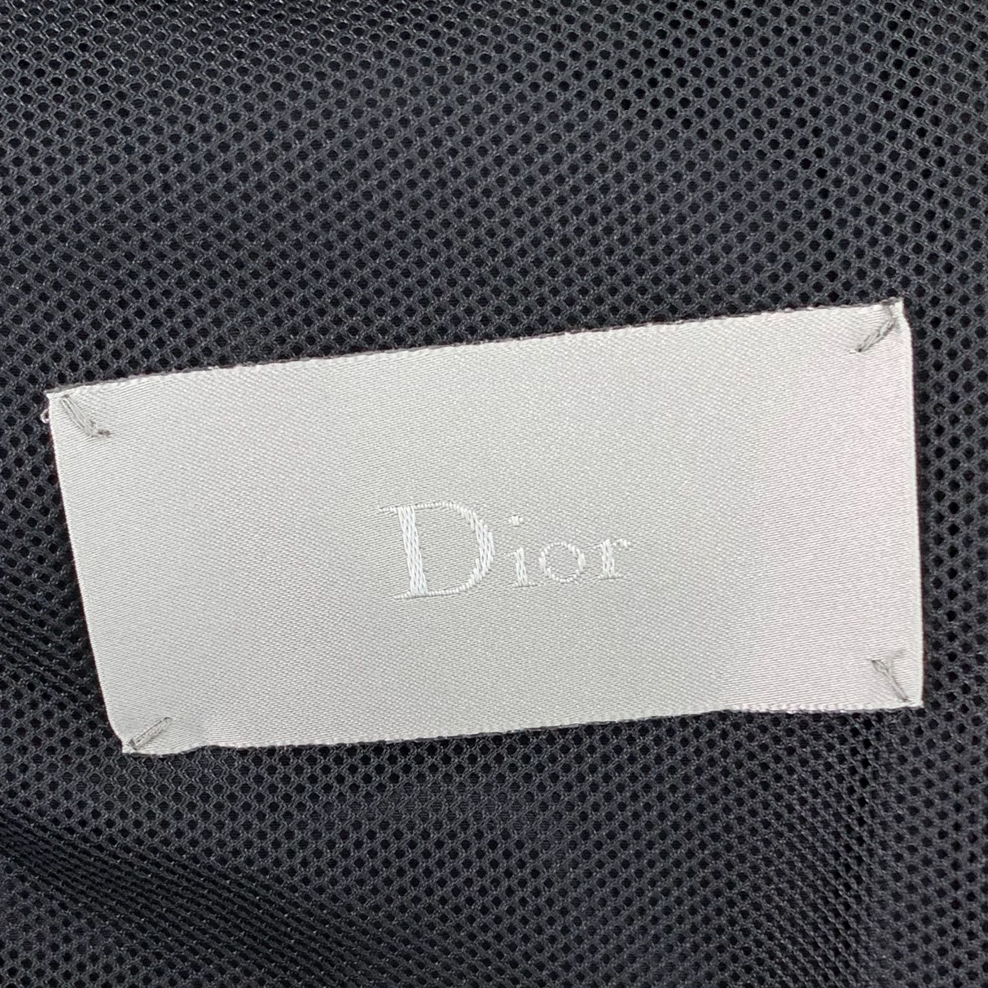 Dior Dior Navy Bomber Jacket With Embroidered Bee Logo Size US S / EU 44-46 / 1 - 6 Thumbnail