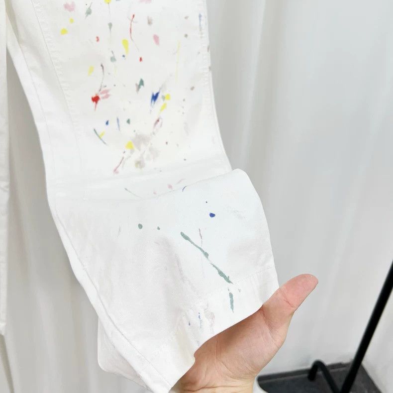 Dior Dior Paint Splash Logo Denim Pants-2506 Size US 30 / EU 46 - 4 Thumbnail