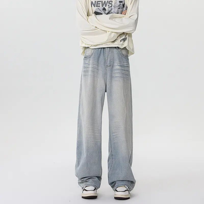 Japanese Brand Retro loose ripped micro flared jeans Size US 32 / EU 48 - 6 Thumbnail
