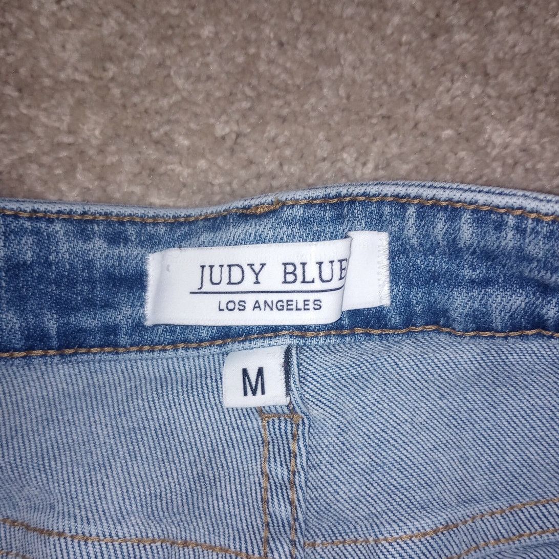 Judy Blue Women's Judy Blue Shorts (M) Lt Bermuda Distressed JB150094 Size 30" / US 8 / IT 44 - 2 Thumbnail