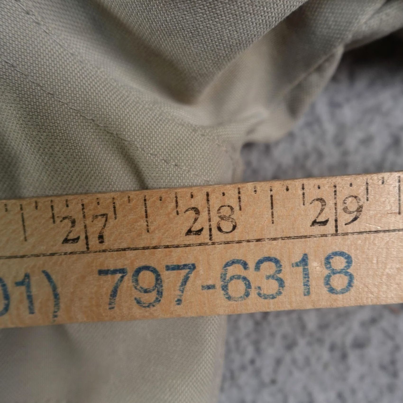 Vintage VINTAGE St. John's Bay Bomber Jacket Mens LT Beige Canvas Quilted Lined Full Zip Pockets Stand-Up Collar Wool? Size US L / EU 52-54 / 3 - 5 Thumbnail