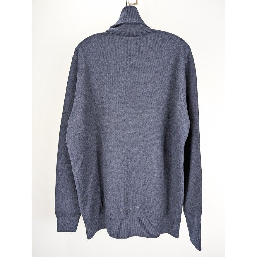 Balenciaga o1rshd1 High-Neck Sweatshirt in Blue Size US S / EU 44-46 / 1 - 10 Thumbnail