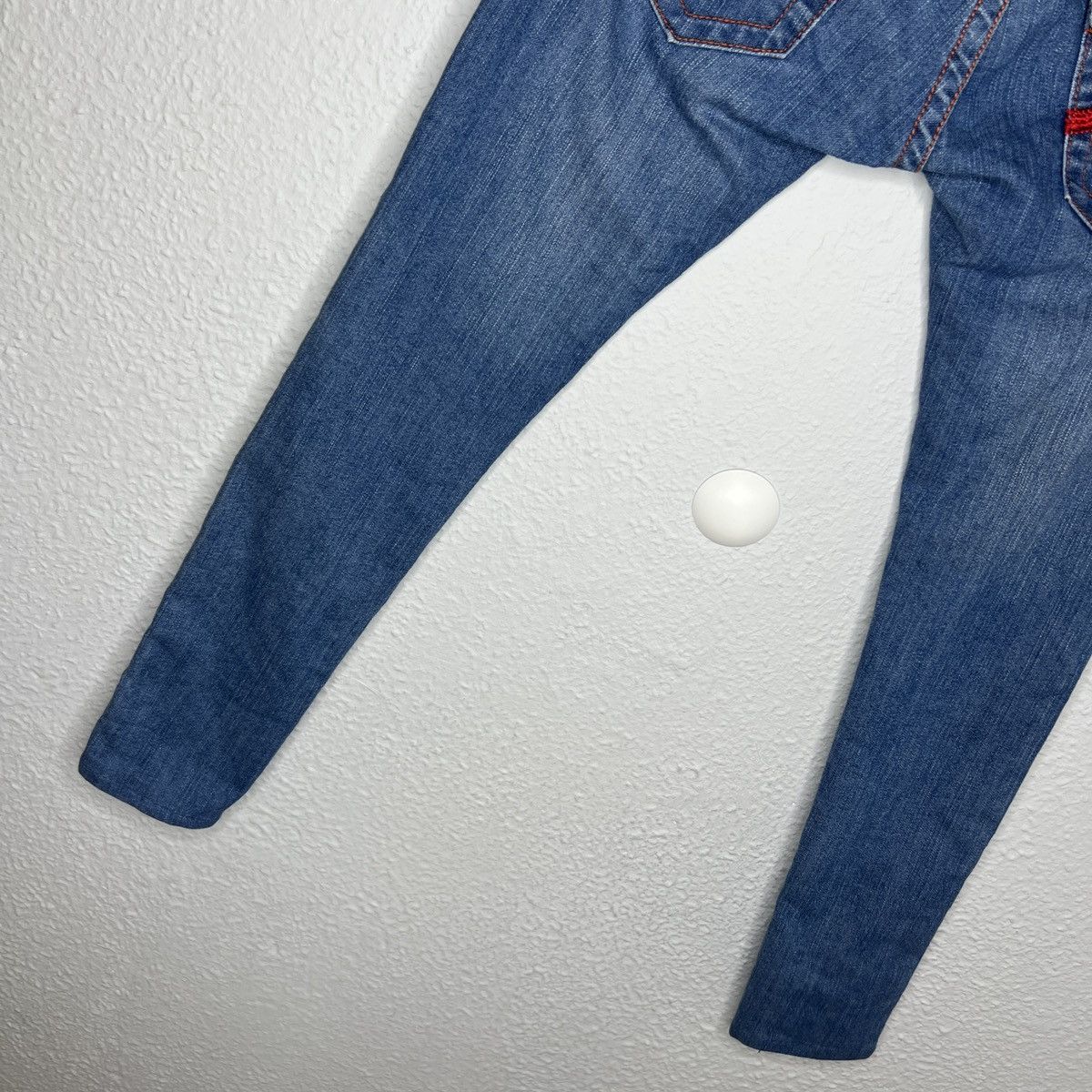 True Religion × Vintage True Religion Vintage Jeans Denim Trousers Embroidered Logo Size 26" / US 2 / IT 38 - 8 Thumbnail