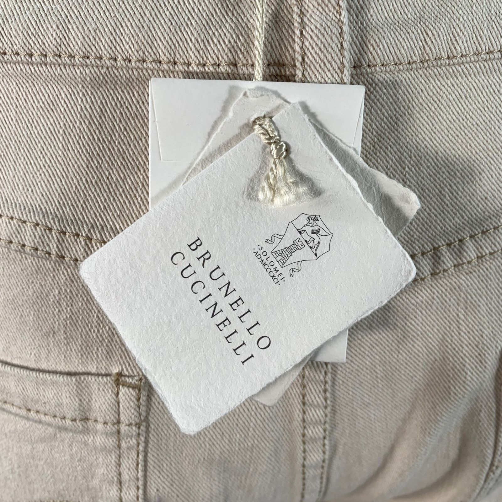 Brunello Cucinelli BRUNELLO CUCNELLI Cotton Twill Monili Cuffed Casual Pants Size 32" / US 10 / IT 46 - 6 Thumbnail
