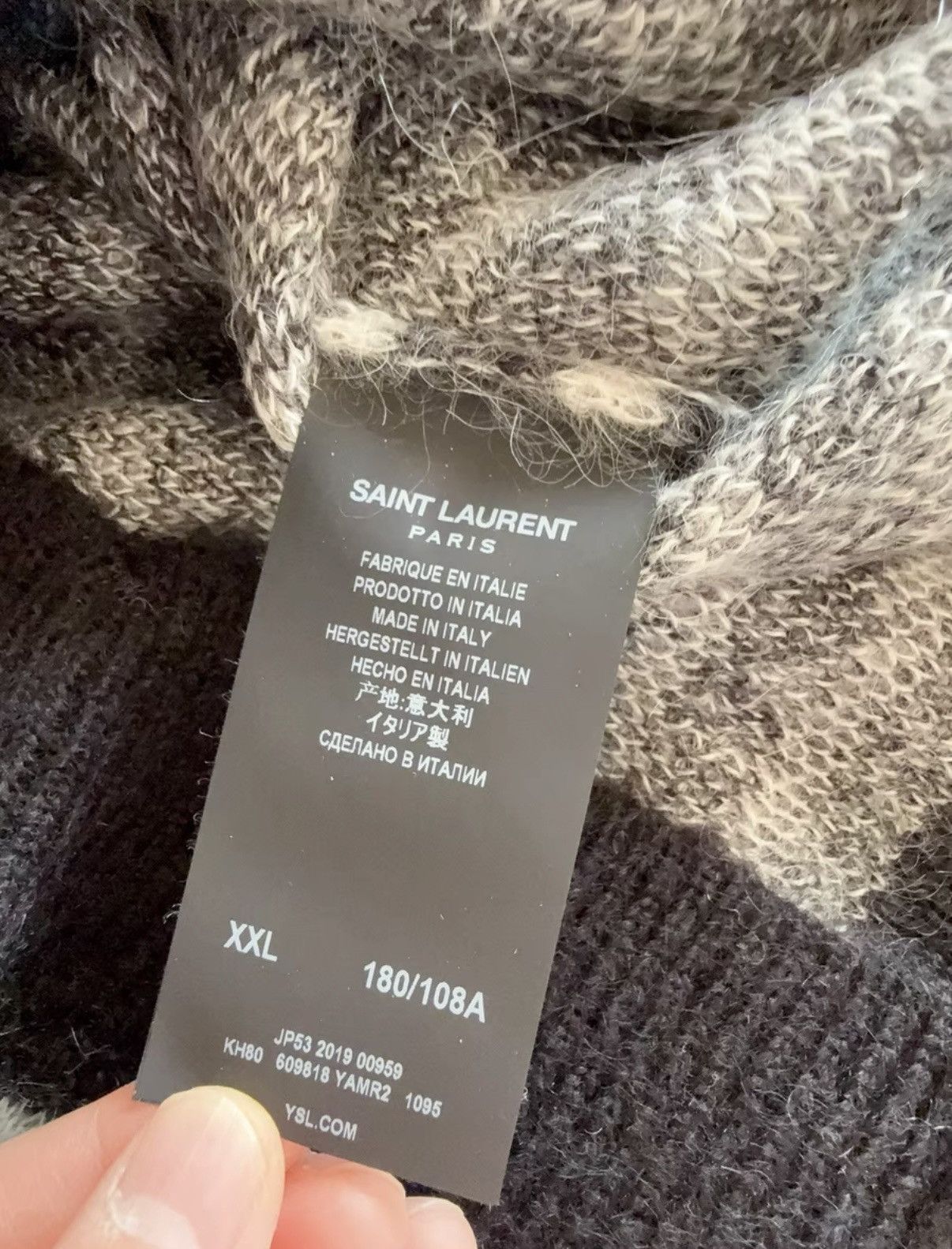 Saint Laurent Paris Saint Laurent Paris SLP Mohair Knit Sweater Size US XXL / EU 58 / 5 - 3 Thumbnail