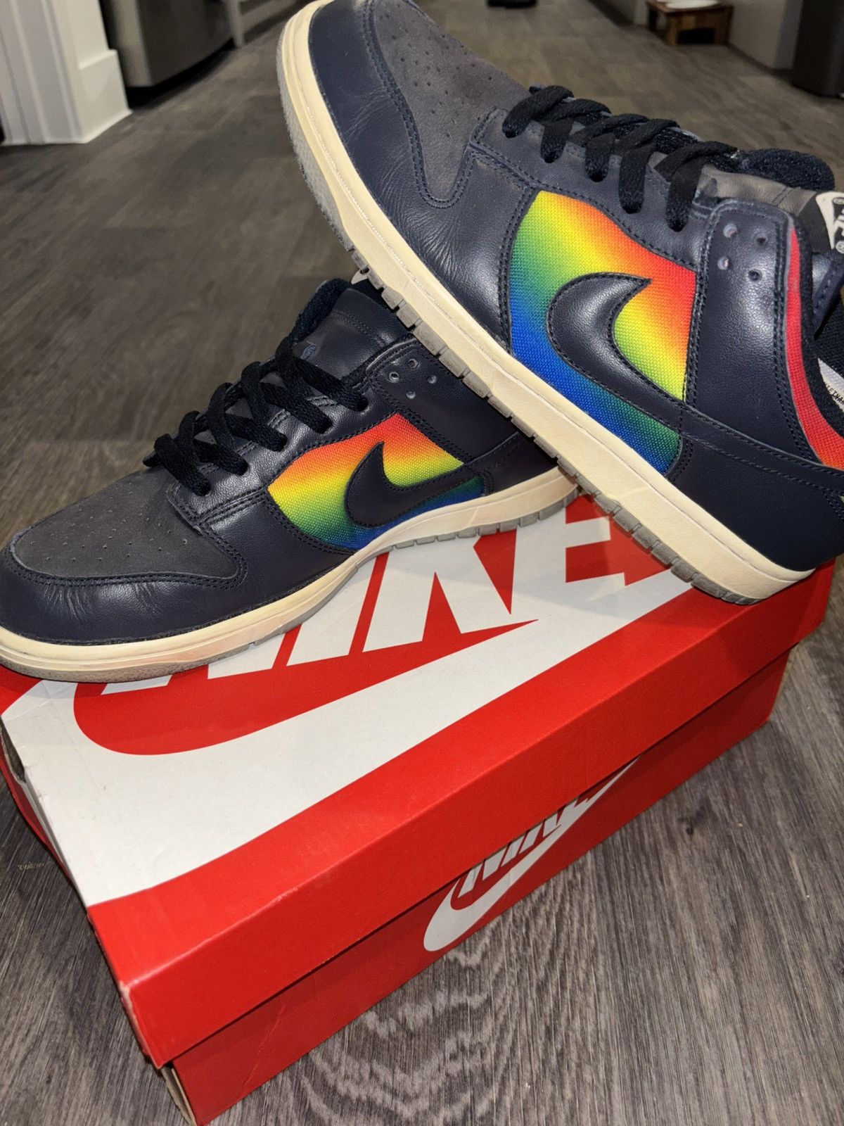 Nike 2005 Nike Dunk Low Dark Obsidian Royal Size US 10.5 / EU 43-44 - 3 Thumbnail