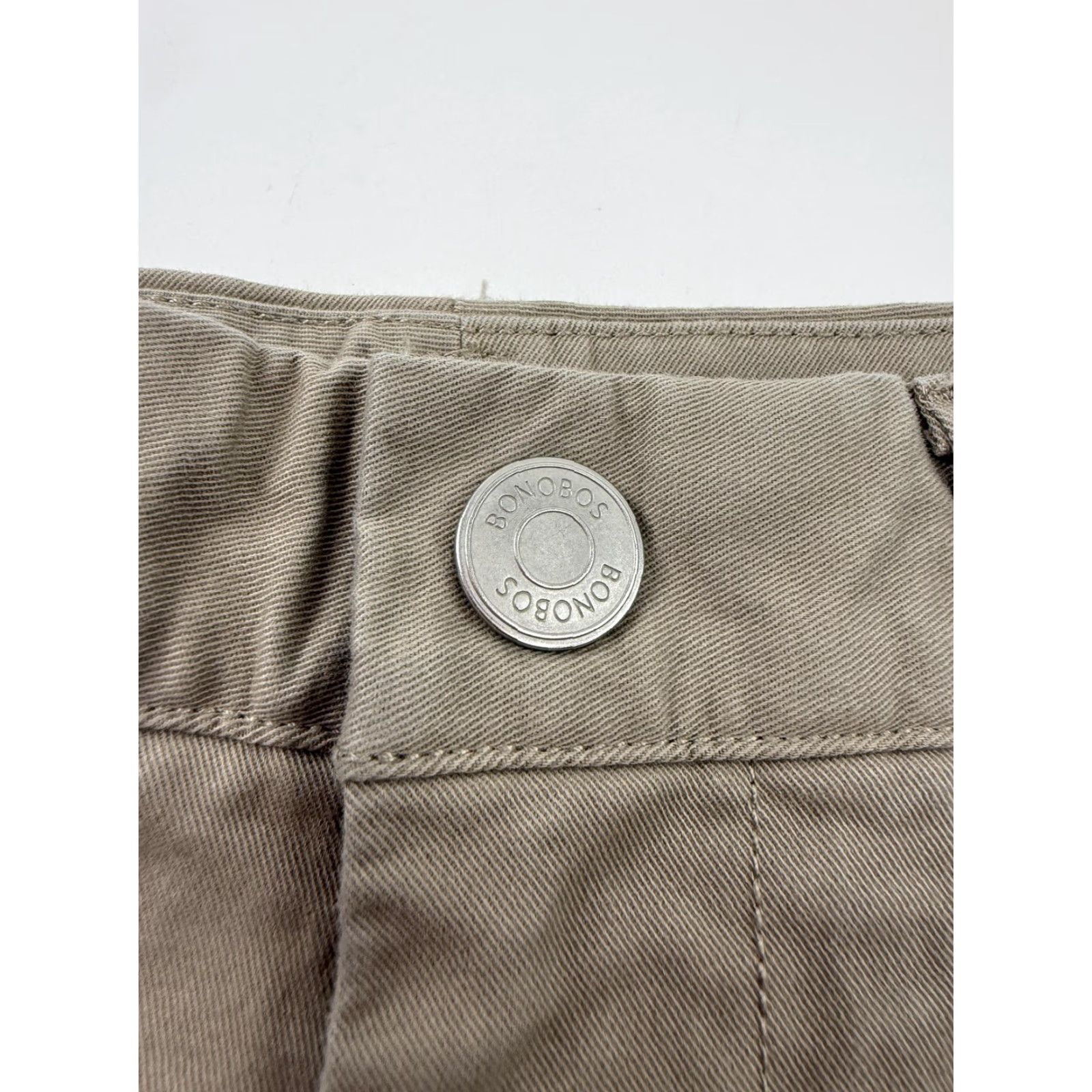 Bonobos Bonobos Shorts Mens 30 Beige Stretch Chino Flat Front 9 Inseam Casual Summer Size US 30 / EU 46 - 2 Thumbnail