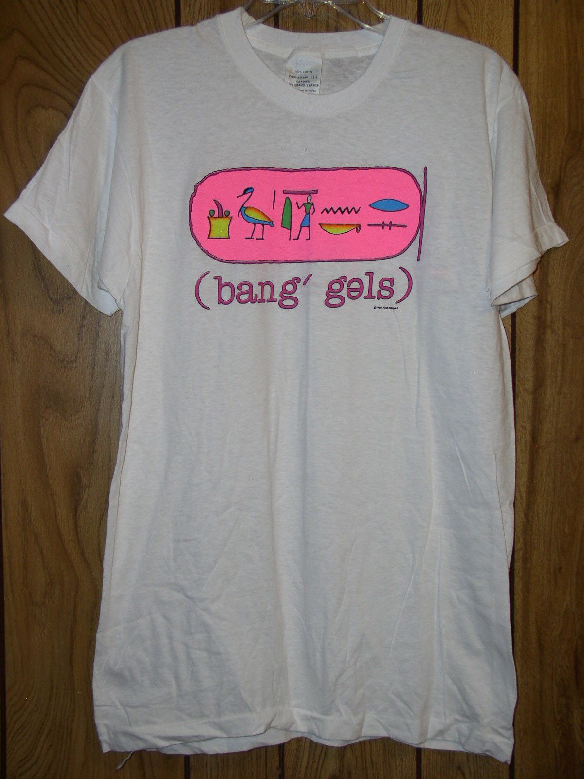 Vintage Bangles Concert Shirt 1986 Egyptian Summer Single Stitch Size US XL / EU 56 / 4 - 1 Thumbnail