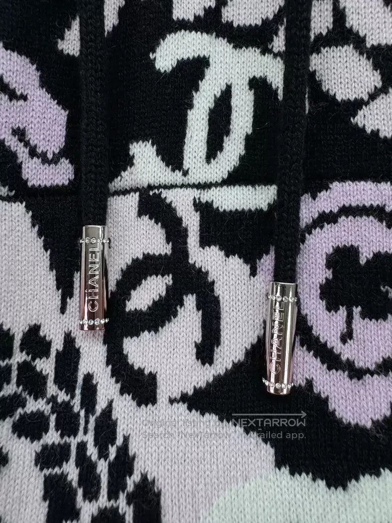 Chanel Chanel Classic element hooded knitwear Size L / US 10 / IT 46 - 4 Thumbnail
