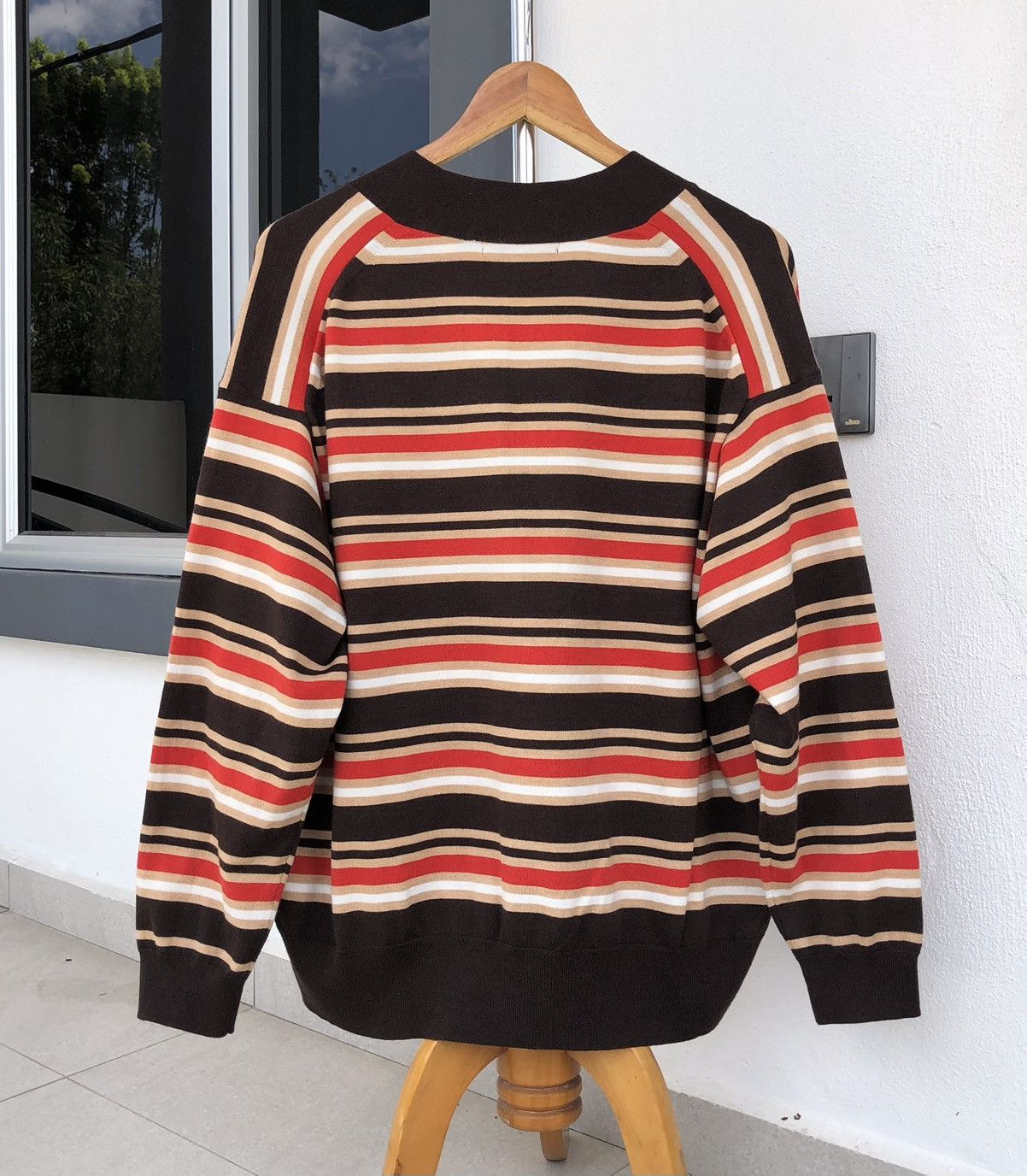 Marni × Uniqlo Marni x Uniqlo Marino Blend Striped Oversize Cardigan Size US XL / EU 56 / 4 - 3 Thumbnail