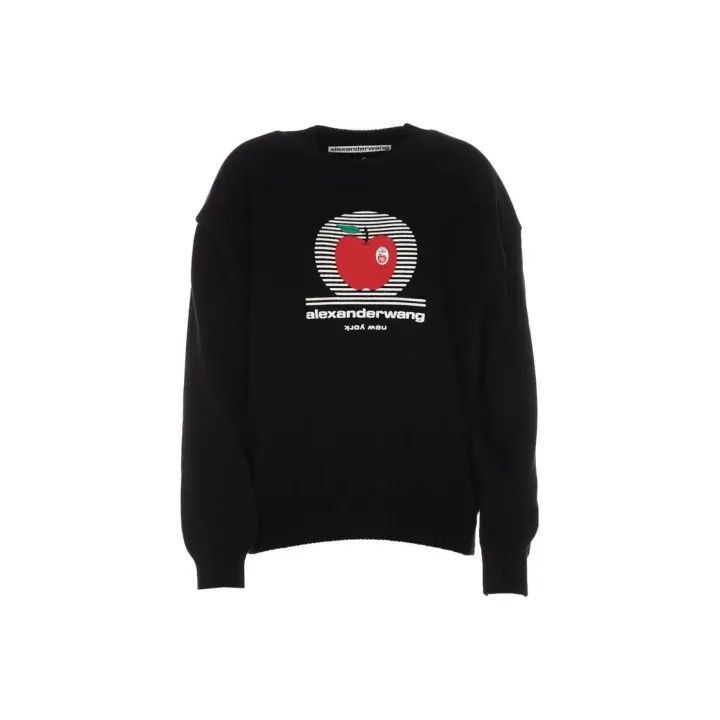 Alexander Wang Alexander Wang Unisex Graphic Long Sleeve Sweatshirt 0079 Size M / US 6-8 / IT 42-44 - 1 Thumbnail