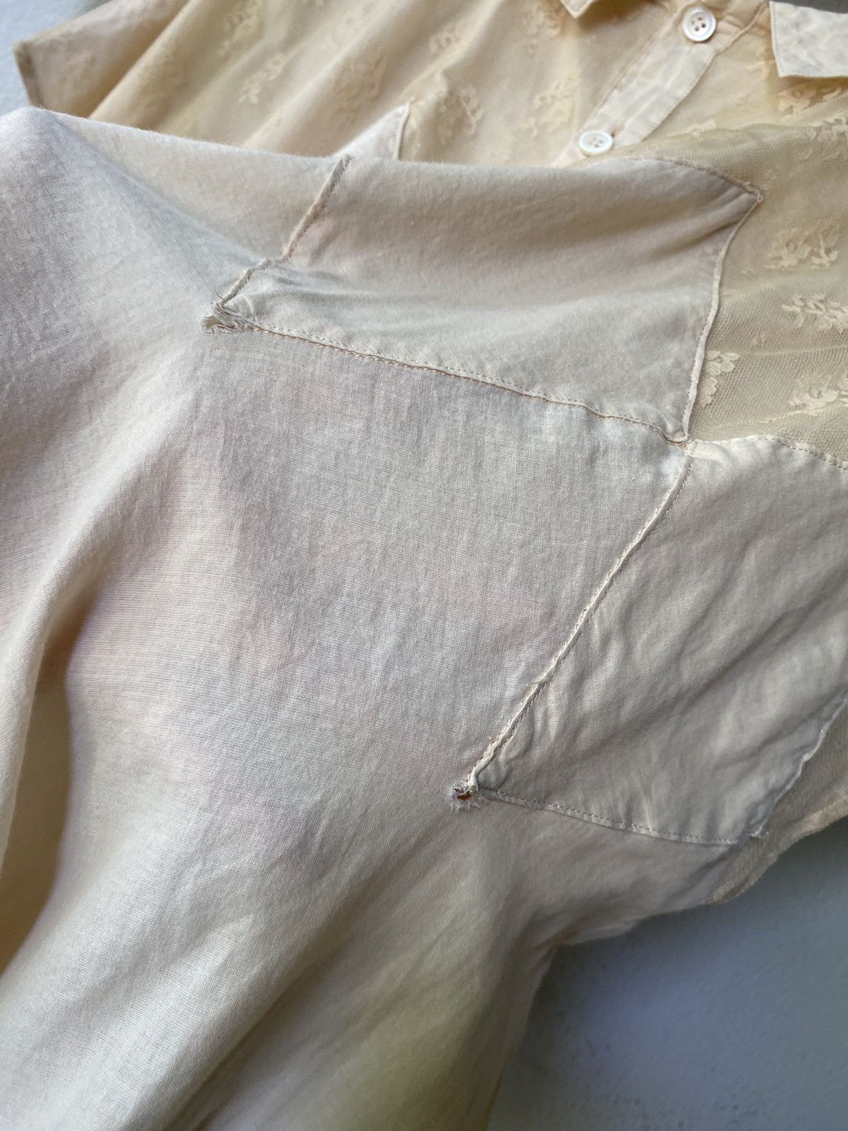 Sunao Kuwahara Sunao Kuwahara diamond patchwork blouse Size ONE SIZE - 9 Thumbnail