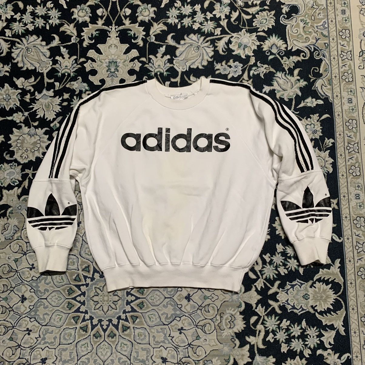 Adidas × Vintage VINTAGE ADIDAS SWEATSHIRT BIG LOGO 90s Size US M / EU 48-50 / 2 - 1 Thumbnail