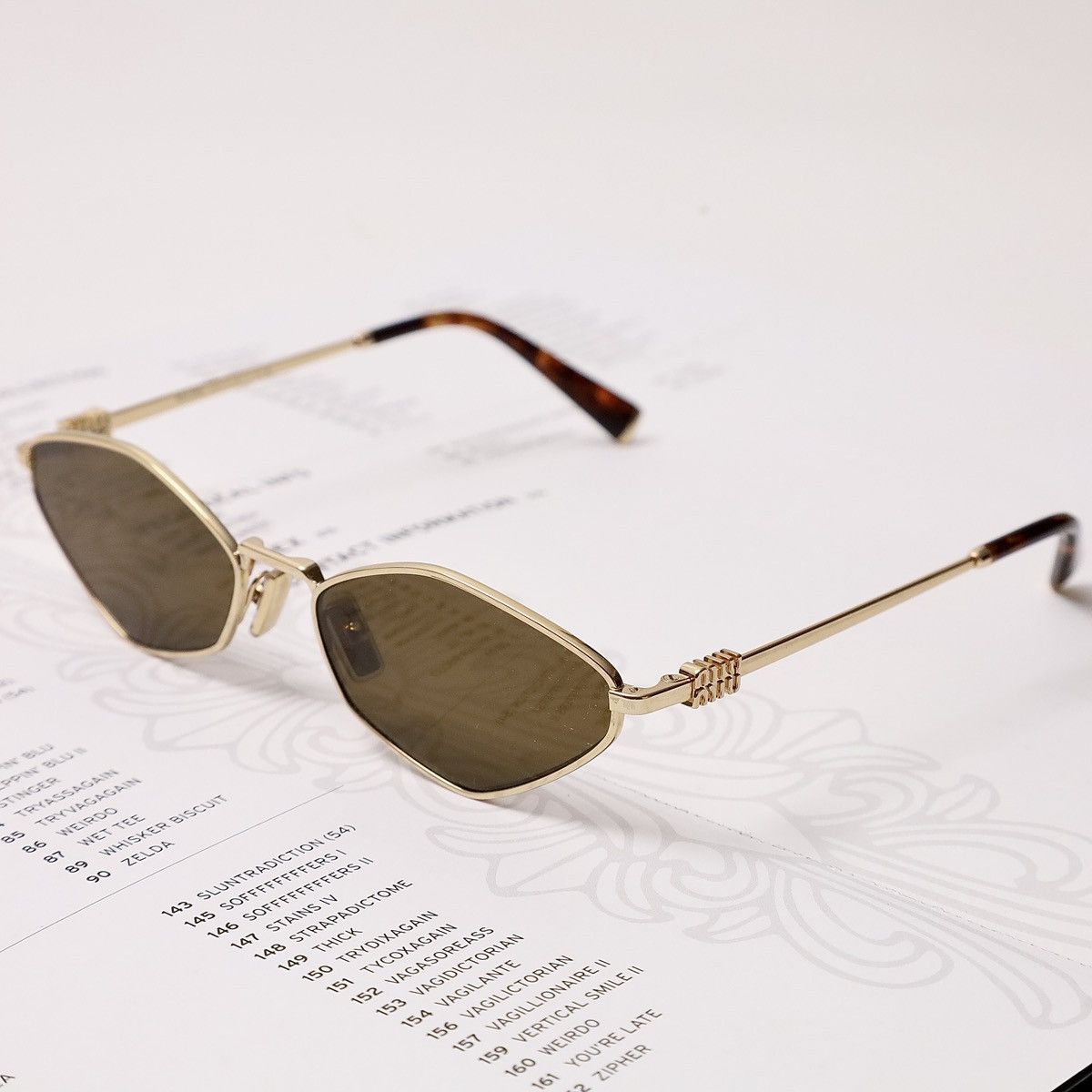 Miu Miu MIU MIU 0MU 56ZS SUNGLASSES Size ONE SIZE - 2 Thumbnail