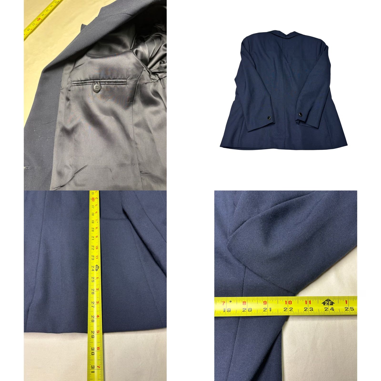 Orvis VINTAGE Orvis Blazer Jacket Womens 16W Wool Blend Single Button Navy Blue (USA) Size XXL / US 16-18 / IT 52-54 - 8 Thumbnail