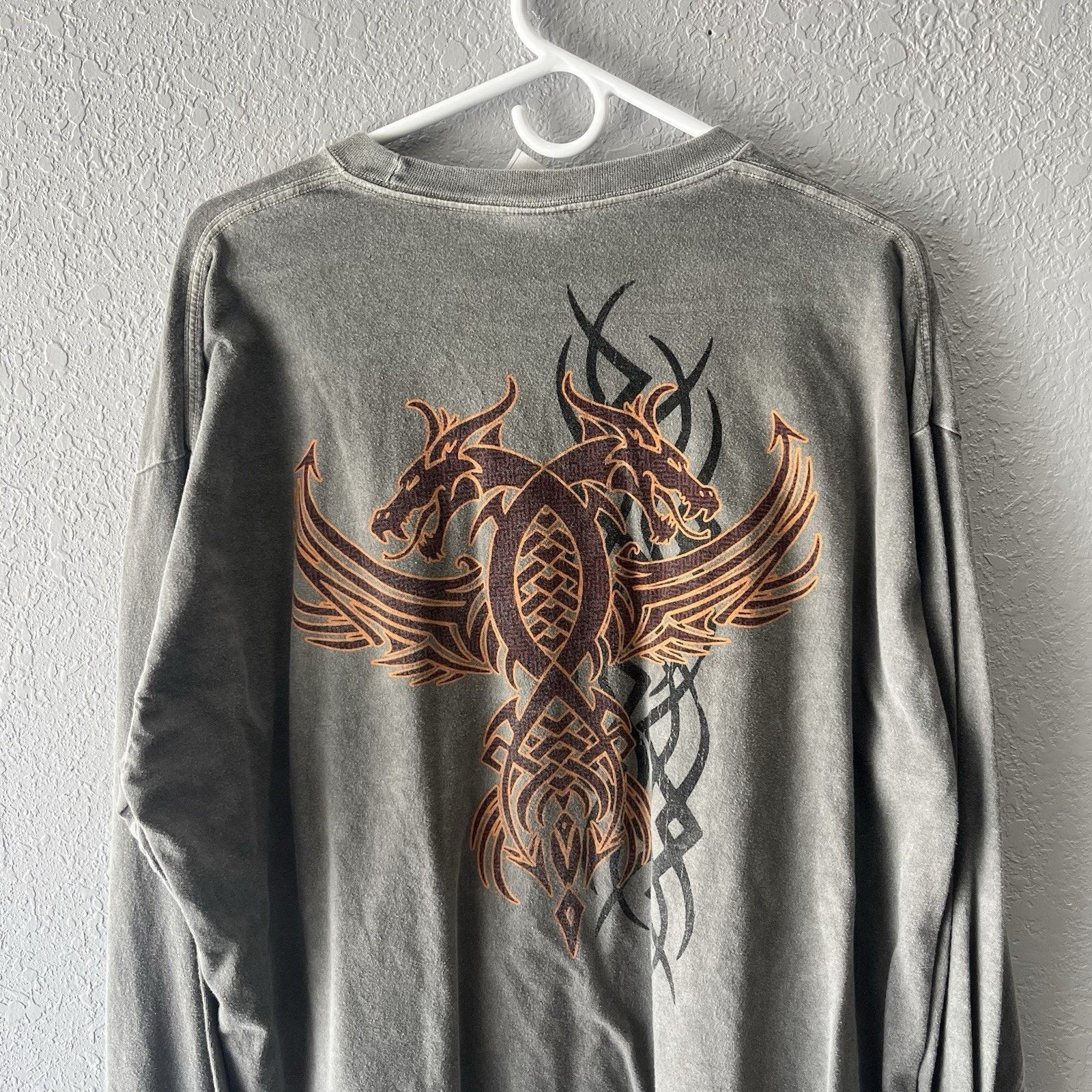 Other 2000s Y2K Crazy Shirts Grey Thermal Long Sleeve Tshirt Mens Size US XL / EU 56 / 4 - 2 Thumbnail