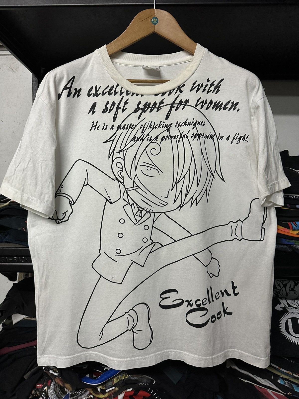Anime × One Piece × Vintage Vintage One Piece Excellent Cook Boxy Tee Size US XL / EU 56 / 4 - 1 Thumbnail