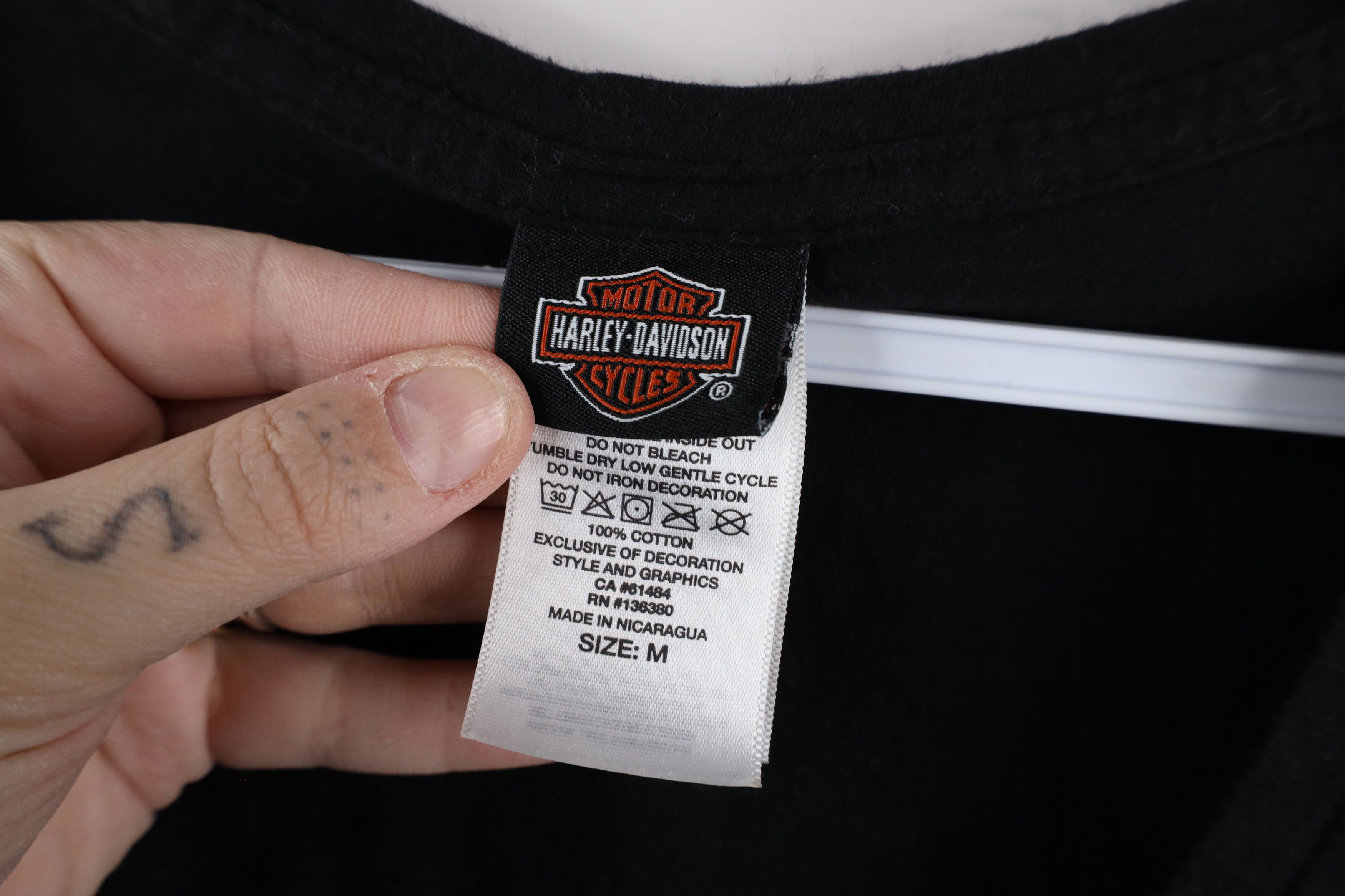 Harley Davidson × Vintage Vintage Y2K Harley Davidson Out Racing Long Sleeve T-Shirt Size M / US 6-8 / IT 42-44 - 9 Thumbnail