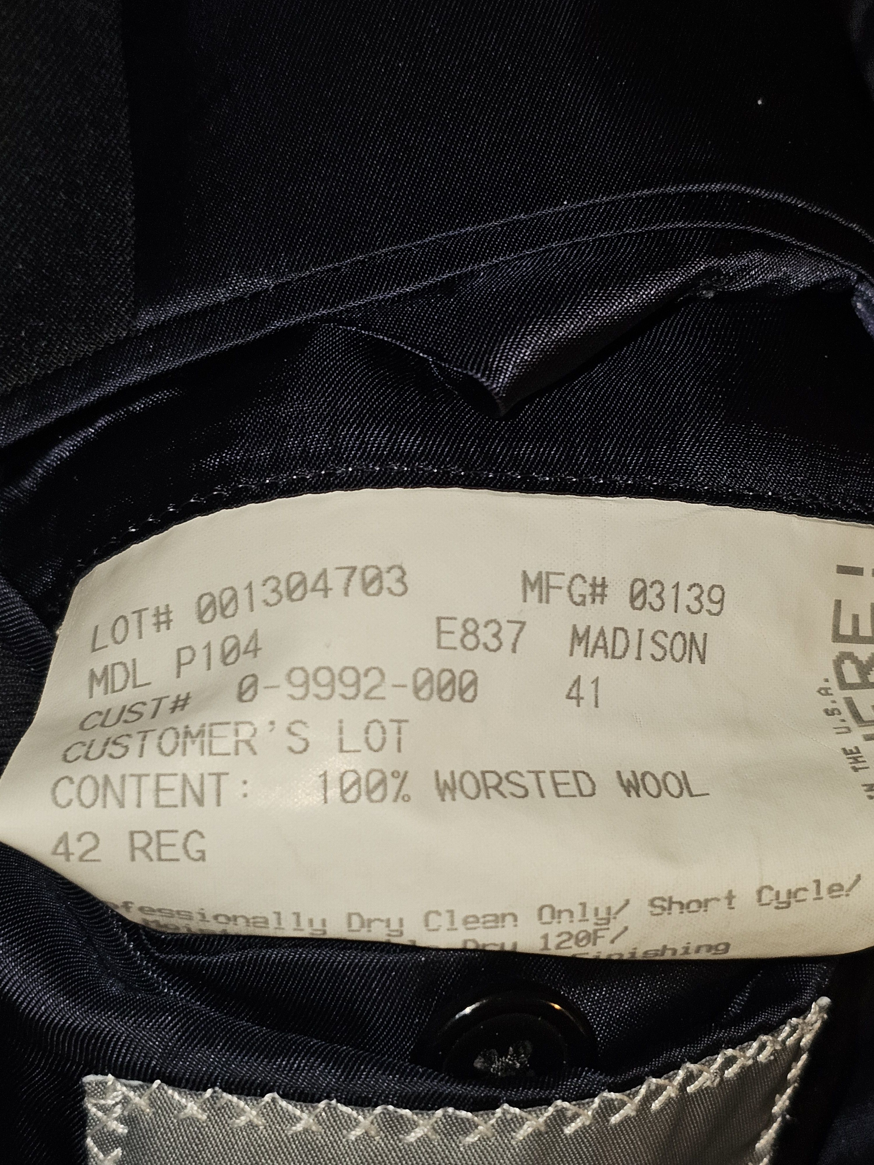 Hickey Freeman Hickey Freeman Madison Navy Blazer (MSRP $1500) Size 42R - 3 Thumbnail