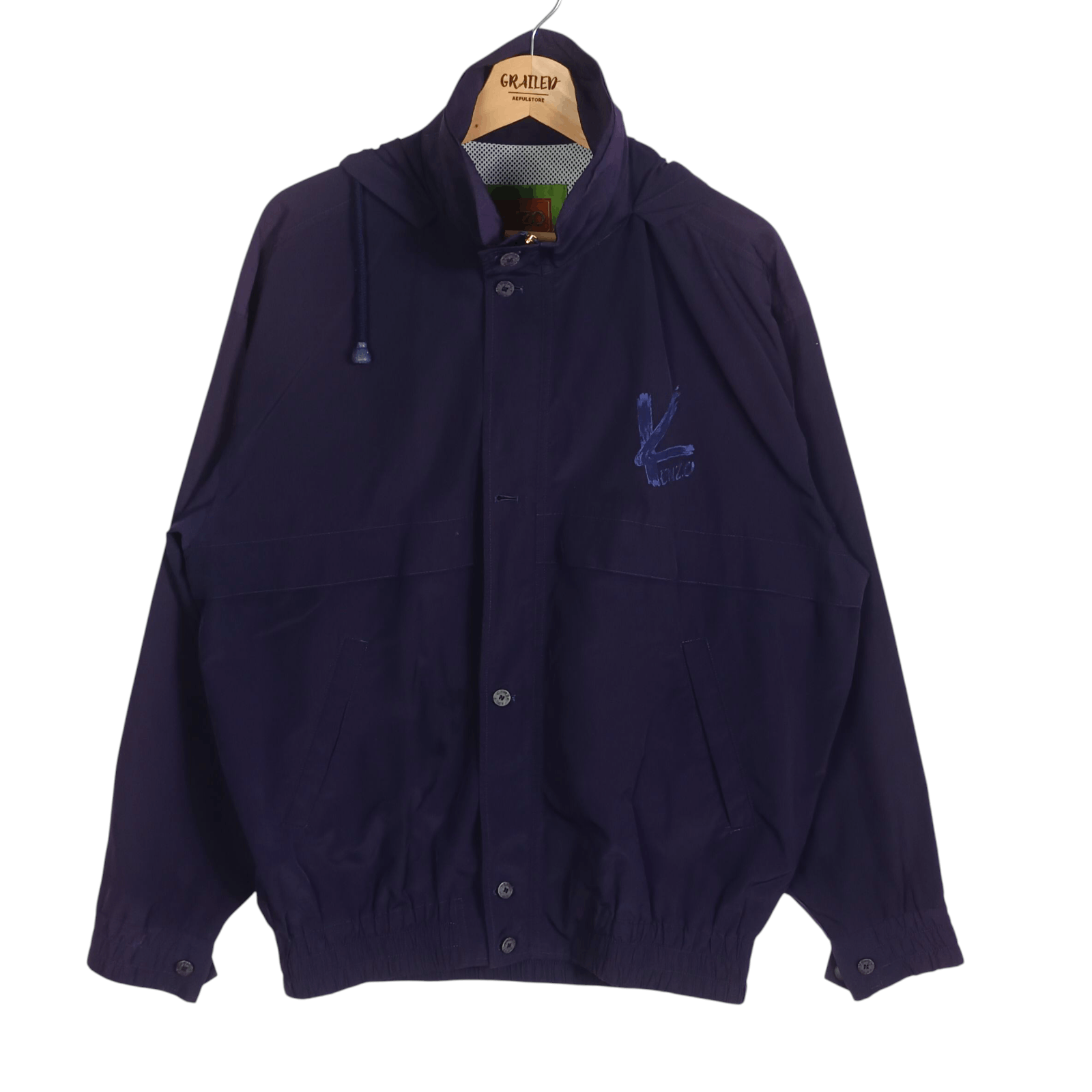 Kenzo Kenzo Golf Purple Hooded Nylon Jacket Size US L / EU 52-54 / 3 - 1 Thumbnail
