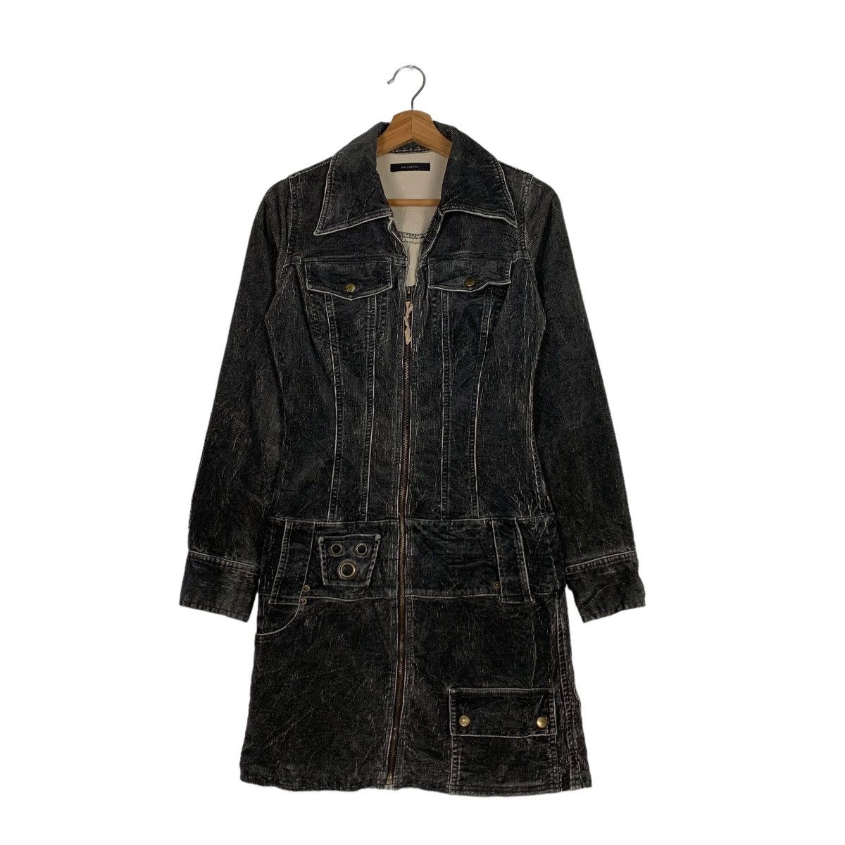 Japanese Brand MAITRESSE Corduroy Overcoat Jacket #0101-C6 Size S / US 4 / IT 40 - 1 Thumbnail