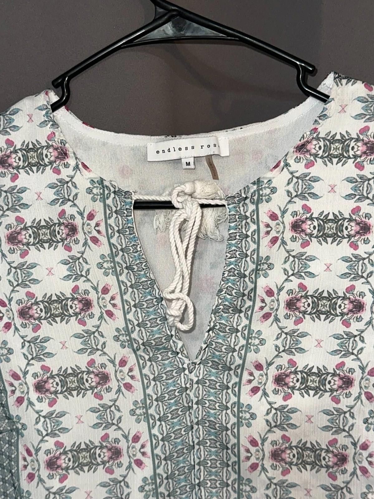 Designer Endless Rose Blouse Medium Cottagecore Floral Print Size M / US 6-8 / IT 42-44 - 4 Thumbnail