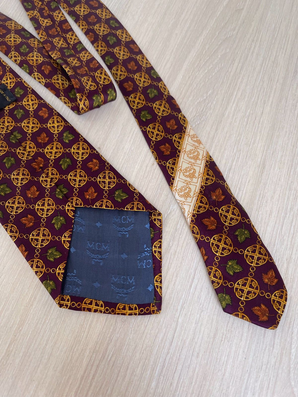 MCM Vintage MCM Silk Tie Size ONE SIZE - 4 Thumbnail