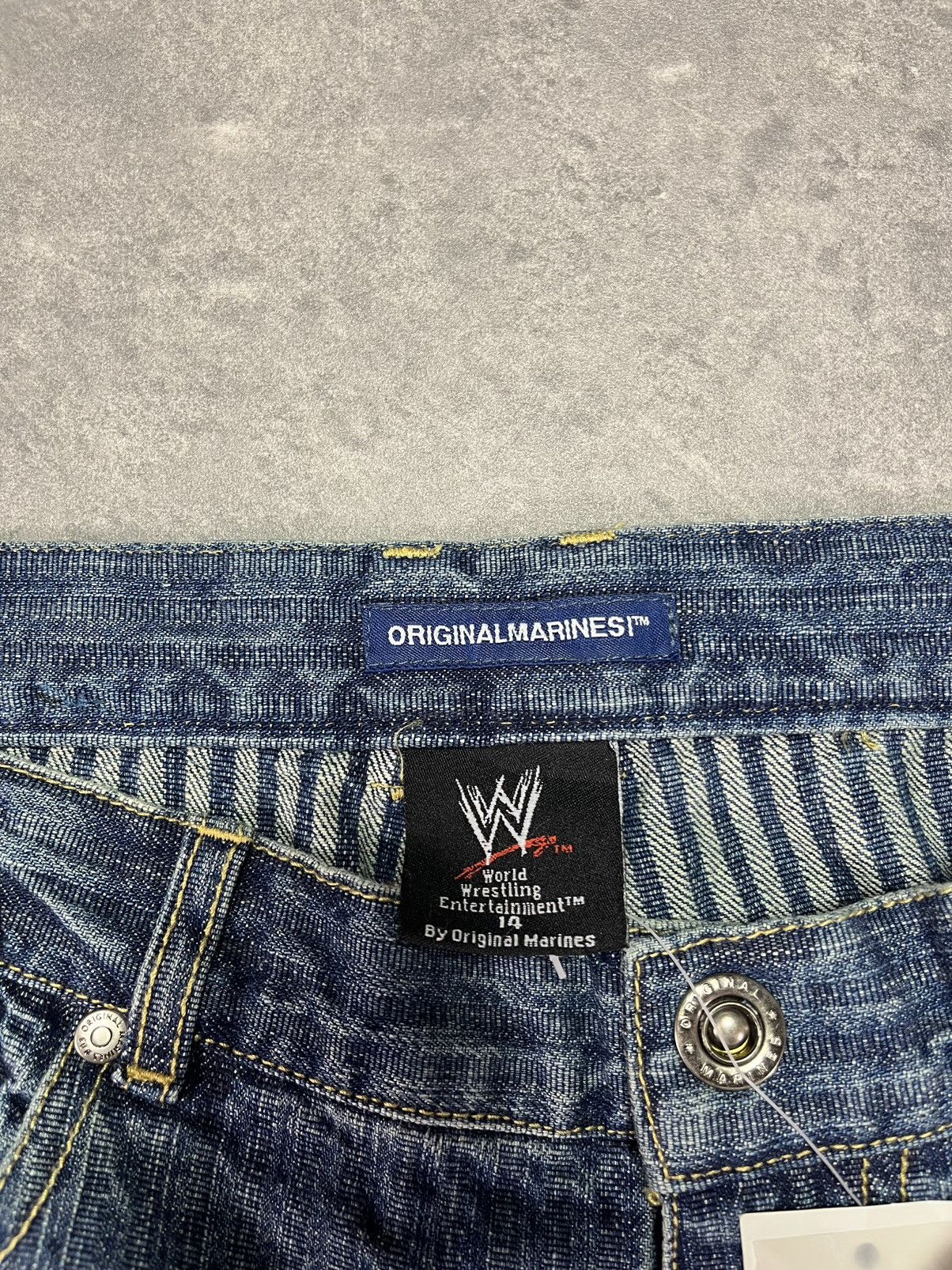 WWE DSWT WWE x OriginalMarines Printed Baggy Denim Jeans 164 30 Size US 30 / EU 46 - 10 Thumbnail