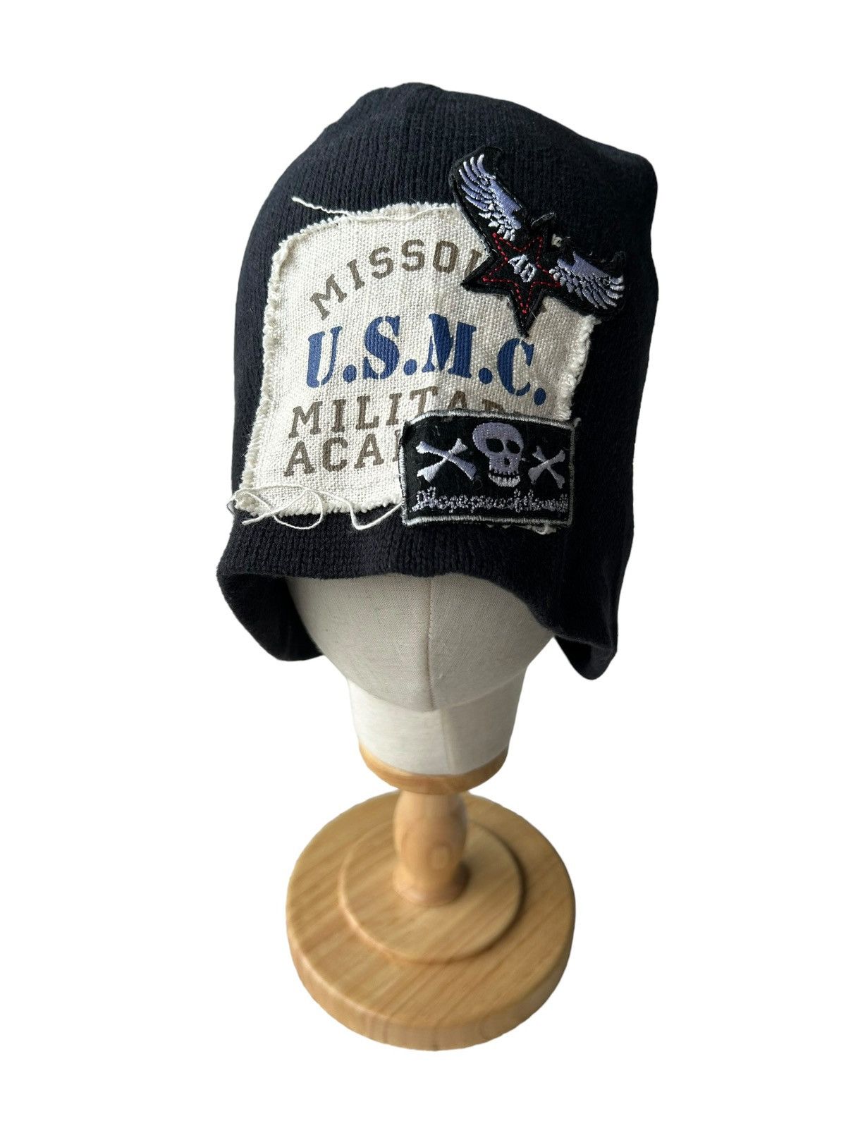 Japanese Brand USMC Skull Beanie Hats snowcap Size ONE SIZE - 1 Thumbnail