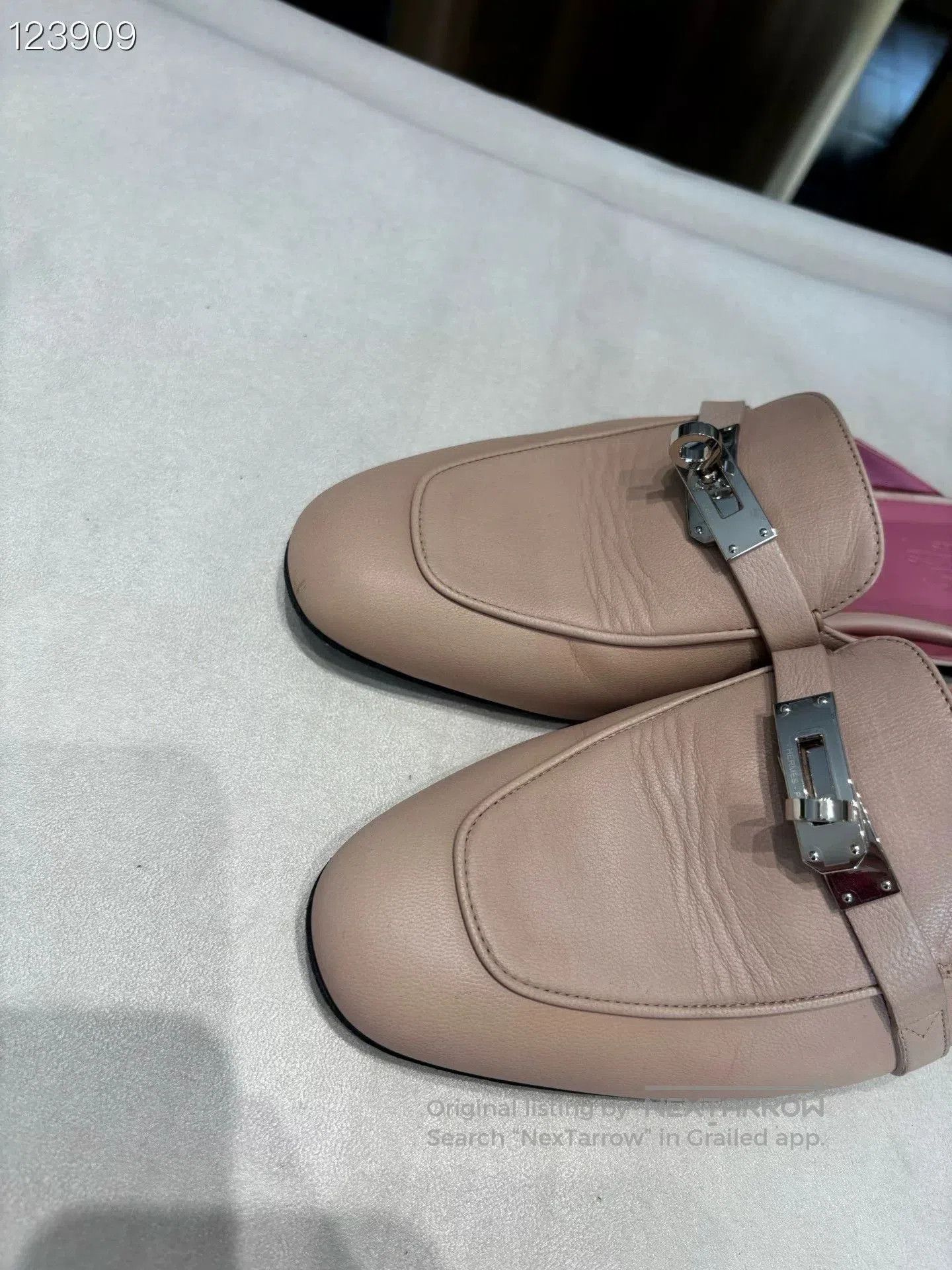 Hermes Hermès Kelly Pink Mule Slippers. Size US 7 / IT 37 - 3 Thumbnail
