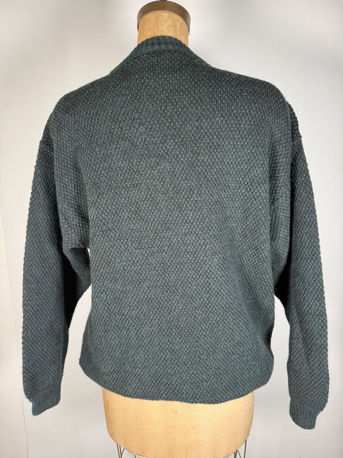 Vintage Vintage Leather Patch Alpaca Wool Blend Sweater Size US M / EU 48-50 / 2 - 2 Thumbnail