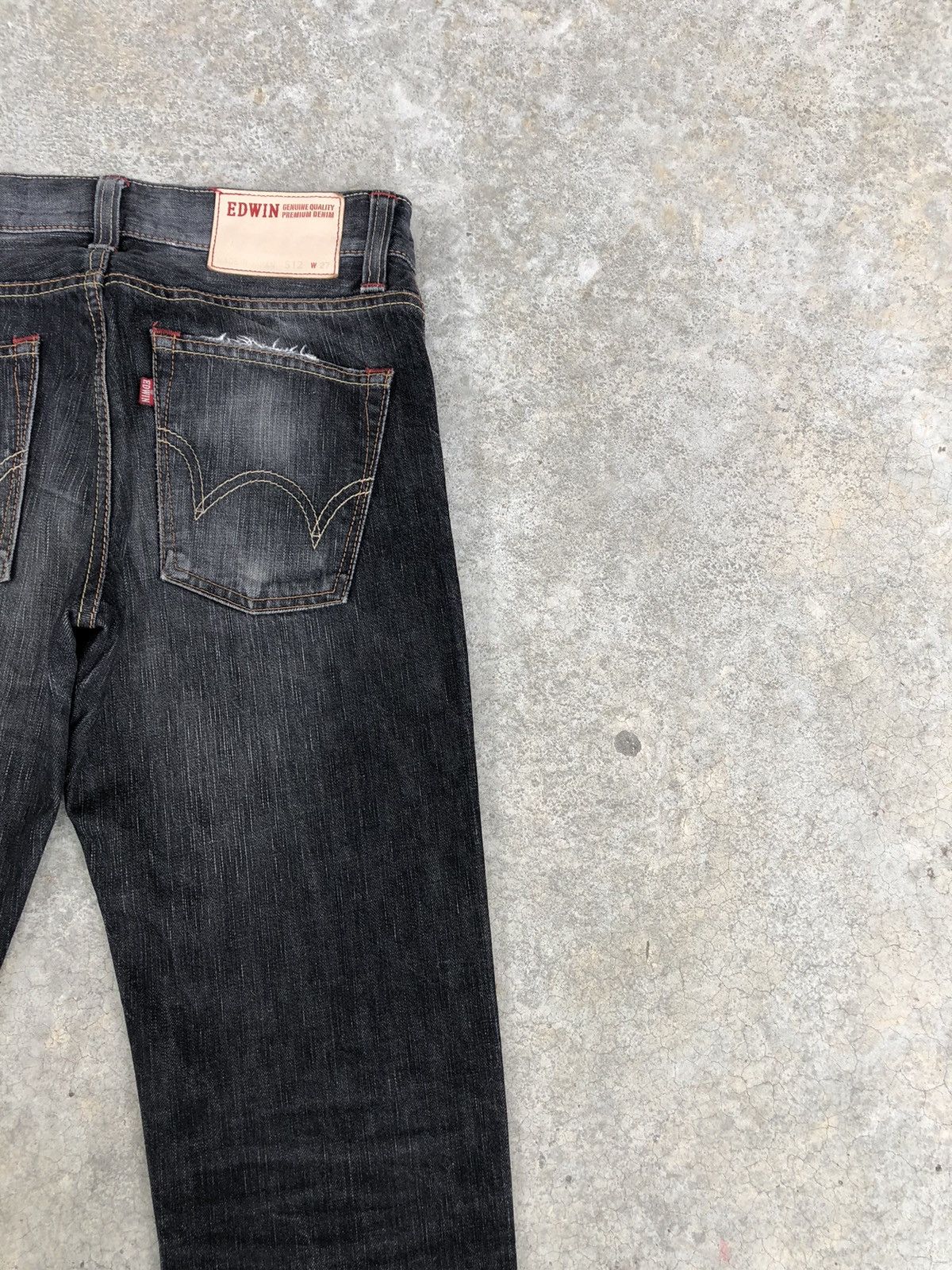 If Six Was Nine Japanese Edwin Flared Jeans Distressed Jeans 512 Size US 29 - 10 Thumbnail